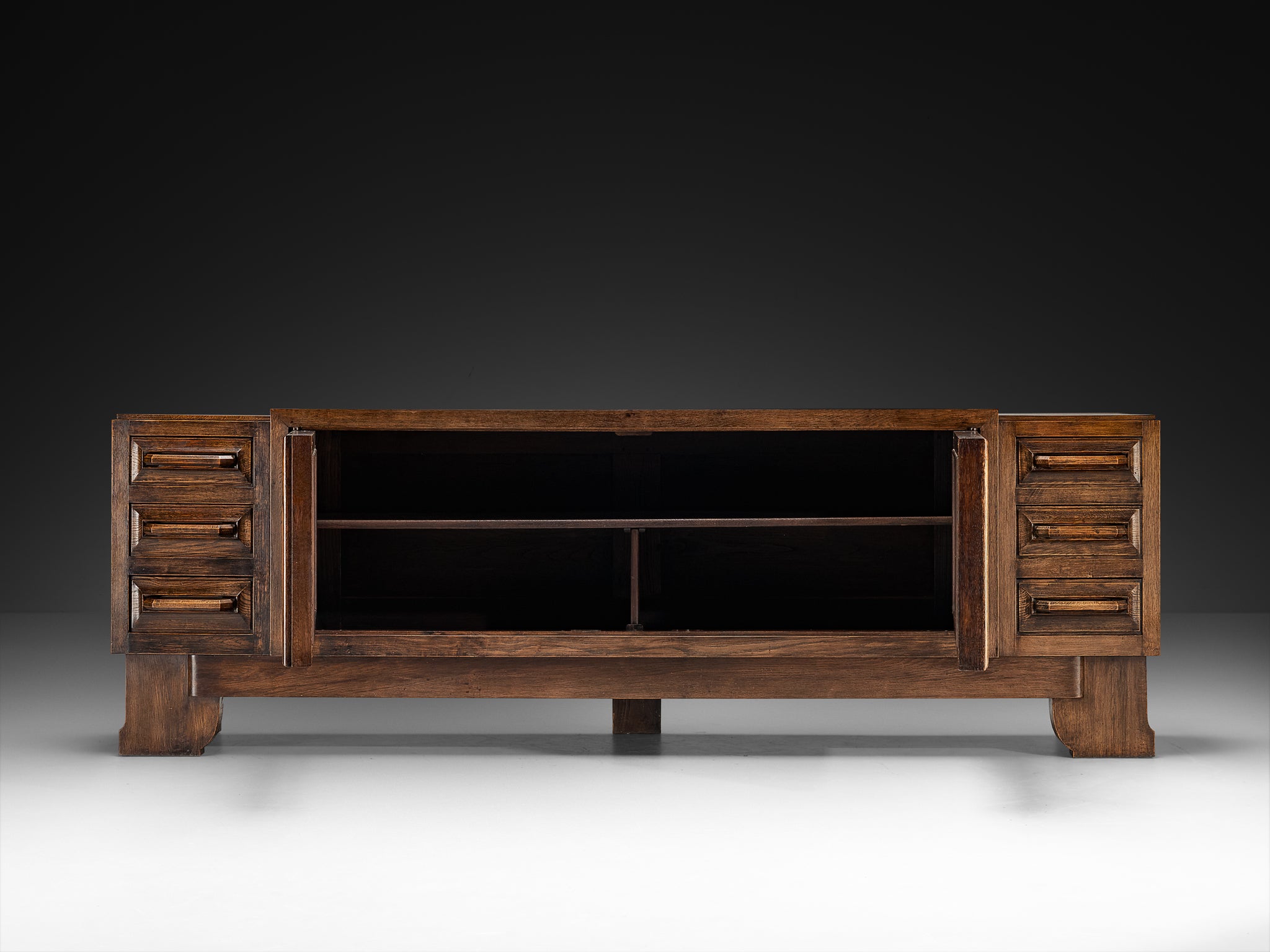 André Le Picard Sideboard in Oak 1930s Case pieces and storage cabinets Morentz