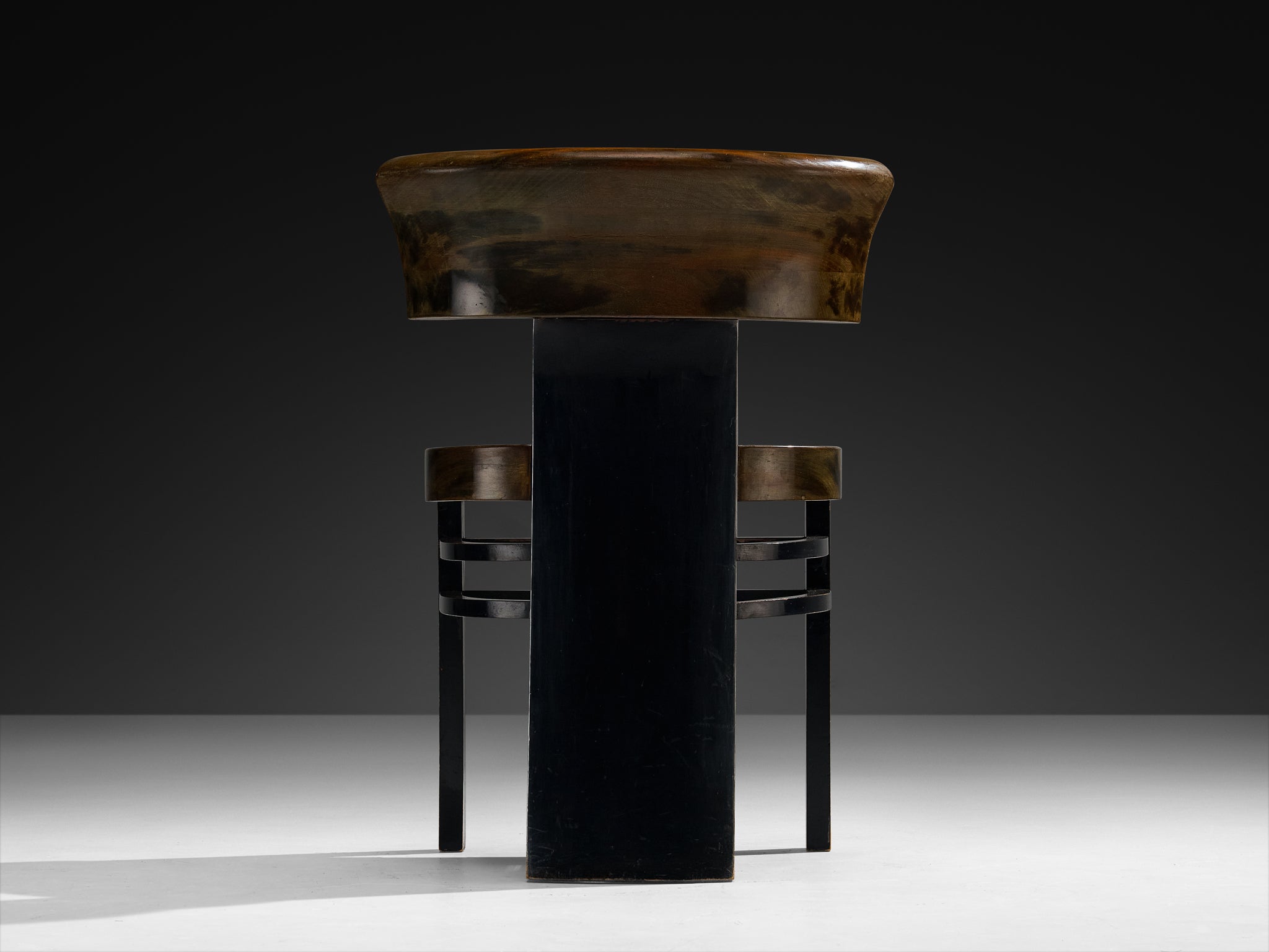 Vittorio Valabrega Side or Desk Chair in Lacquered Wood Seating Morentz