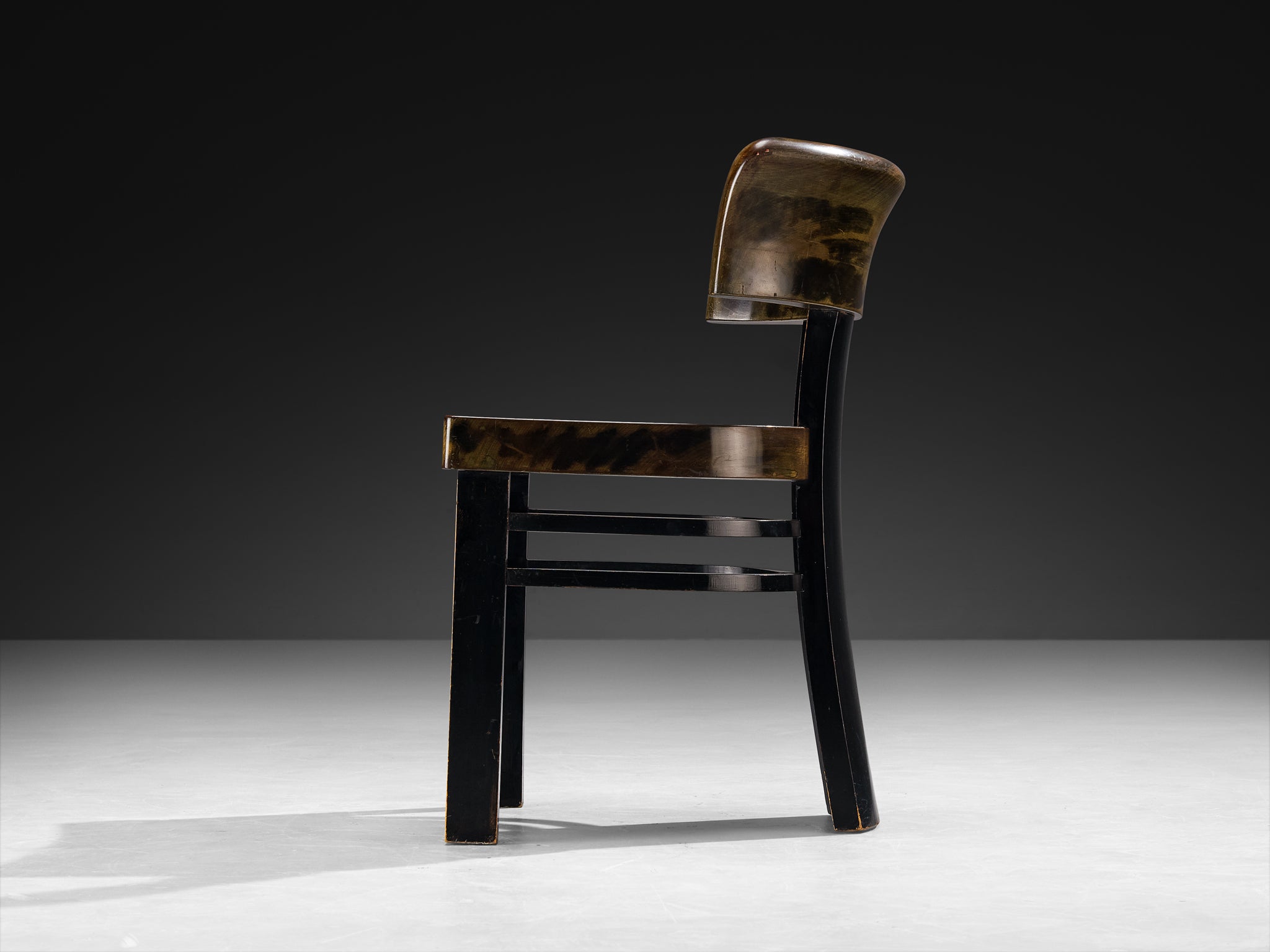 Vittorio Valabrega Side or Desk Chair in Lacquered Wood Seating Morentz