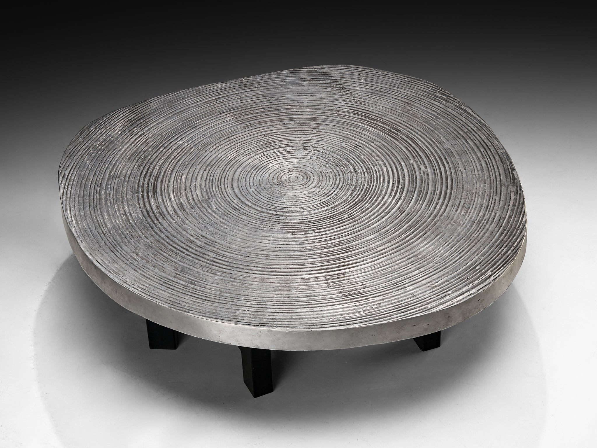 Ado Chale 'Goutte d’Eau' Free-Form Coffee Table in Aluminium Tables Morentz
