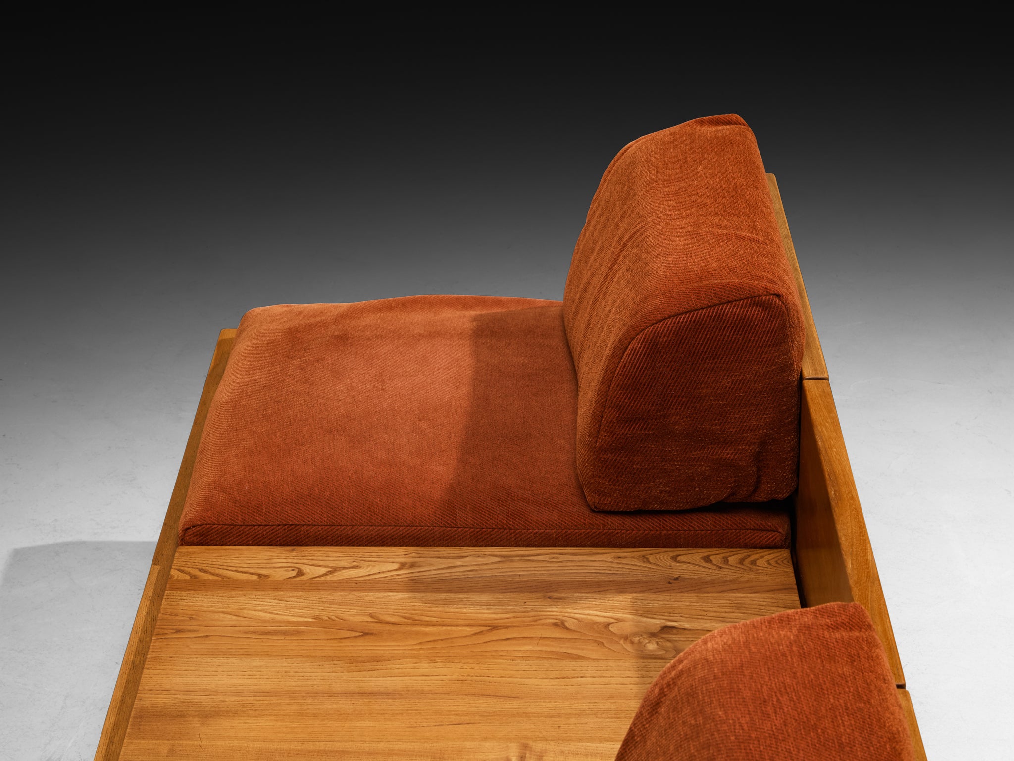 Early Pierre Chapo 'L09G' Sofa or Bench in Elm Seating Morentz