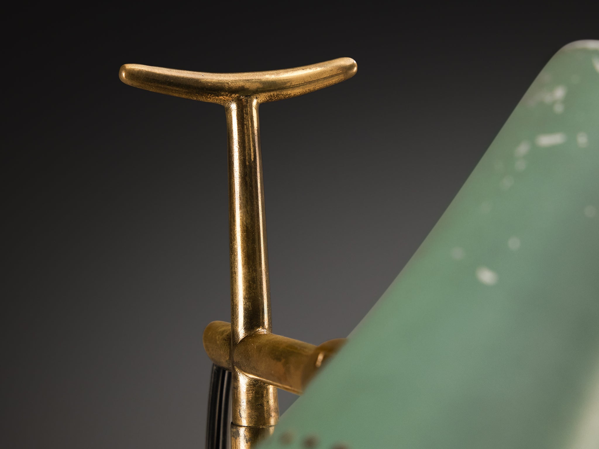 Angelo Ostuni and Renato Forti for O-Luce '201' Floor or Table Lamp in Mint Green Lighting Morentz