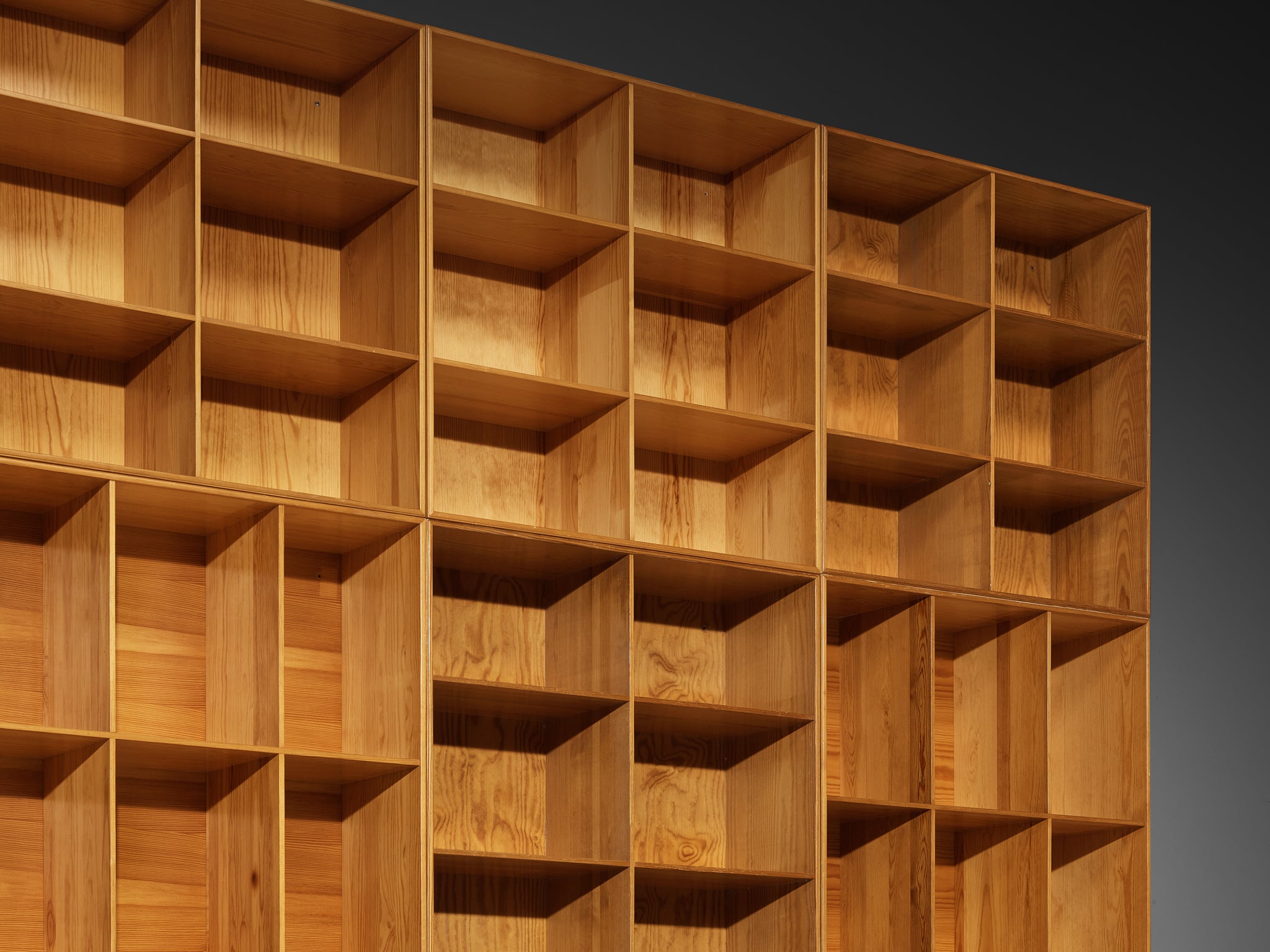Mogens Koch for Rud Radmussen Modular Bookcase in Pine Case pieces and storage cabinets Morentz