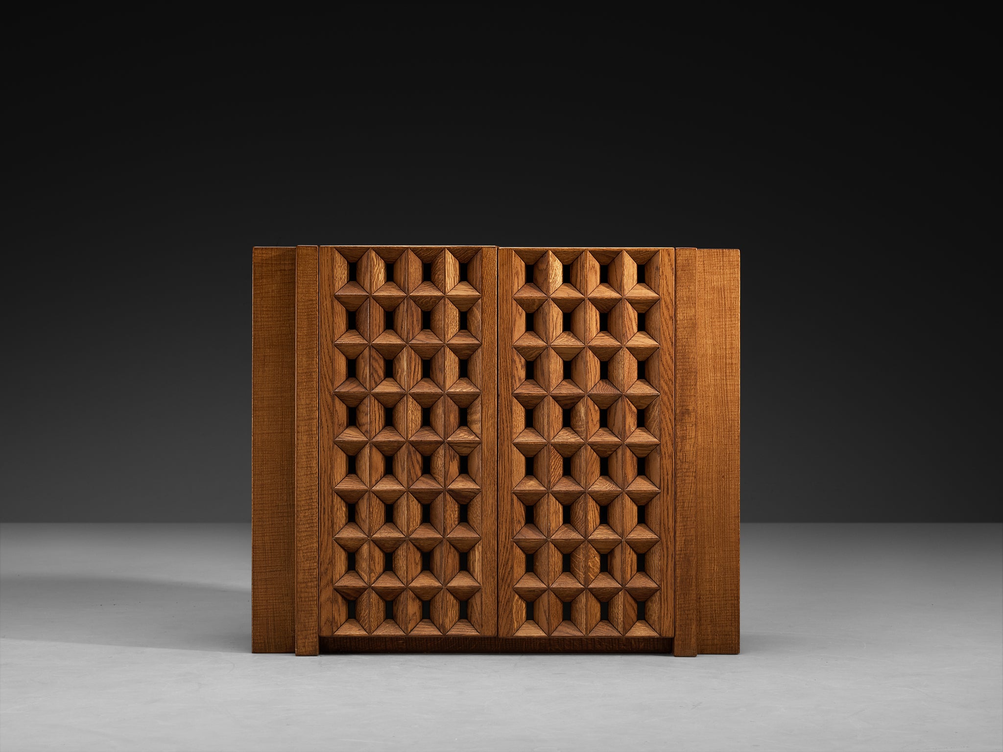 Giuseppe Rivadossi for Officina Rivadossi Cabinet in Oak Case pieces and storage cabinets Morentz