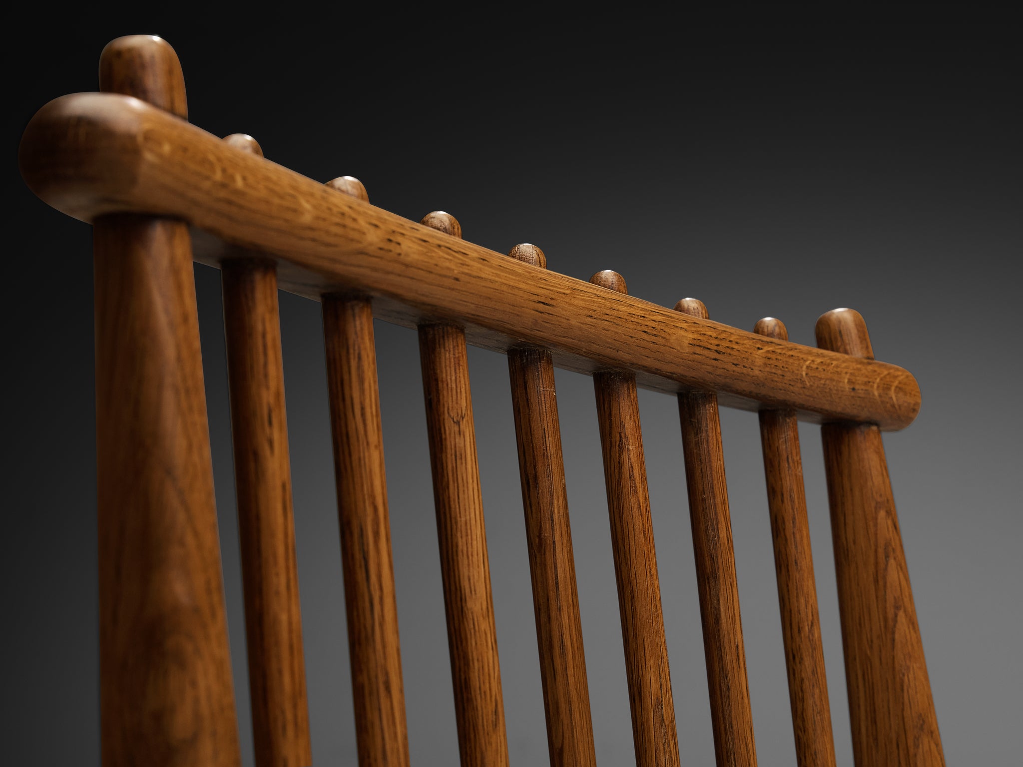 Bas Van Pelt for My Home Set of Six Dining Chairs in Solid Oak and Teal Velvet Seating Morentz