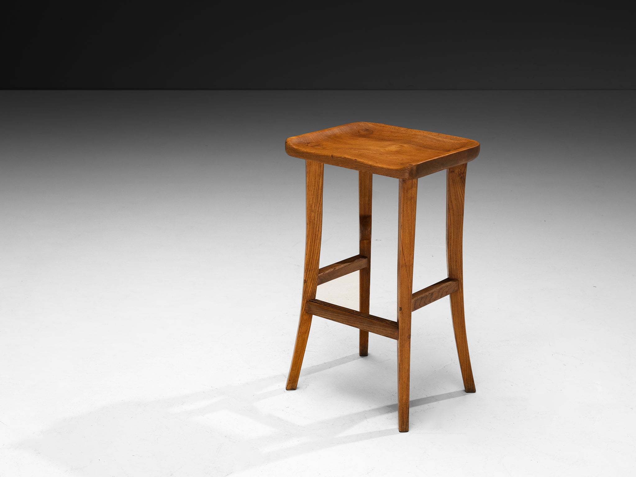 Scandinavian Organic Shaped Stools in Elm Seating Morentz