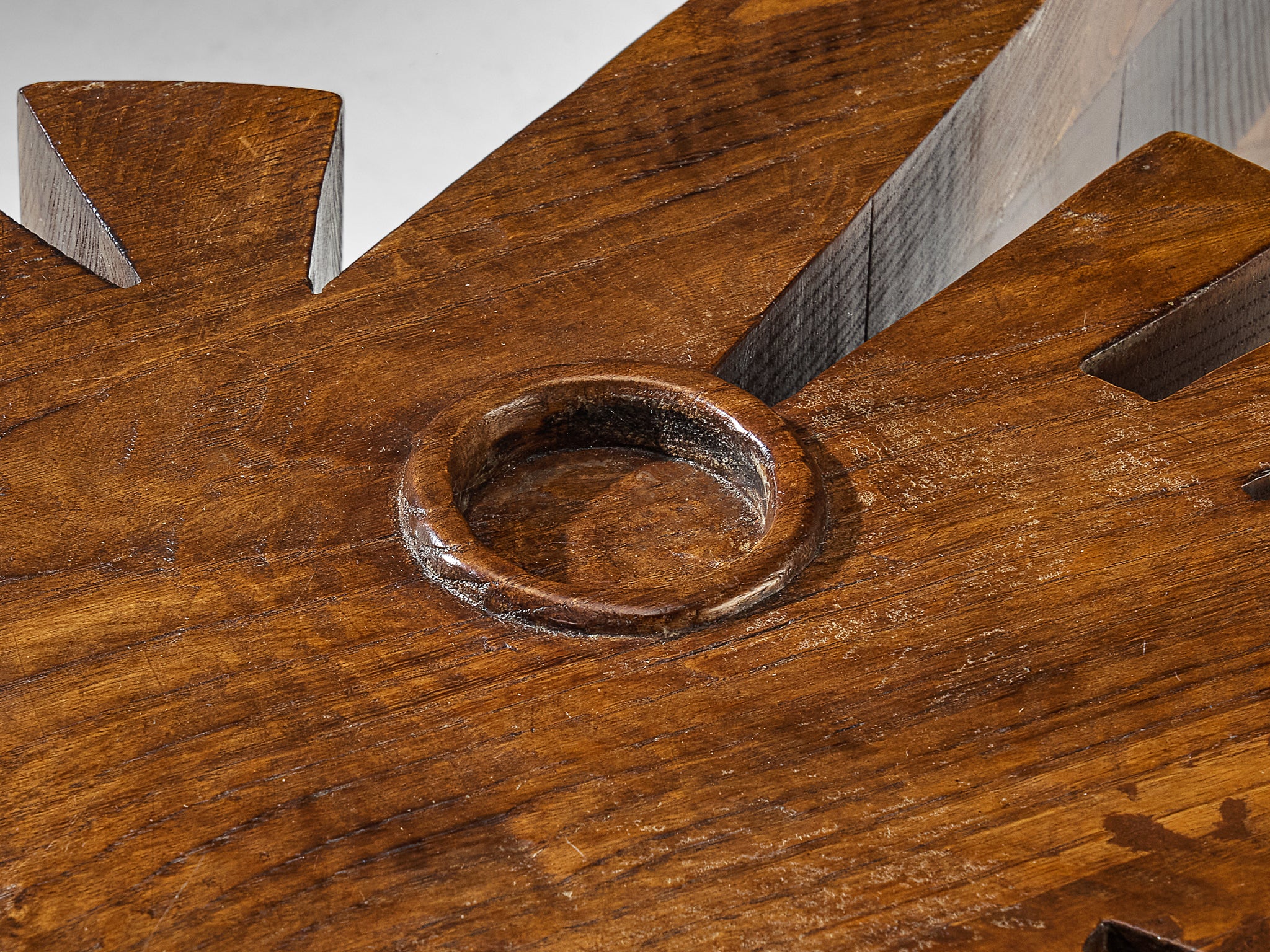 Nerone Giovanni Ceccarelli 'Hermes' Coffee Table in Wood and Glass Tables Morentz