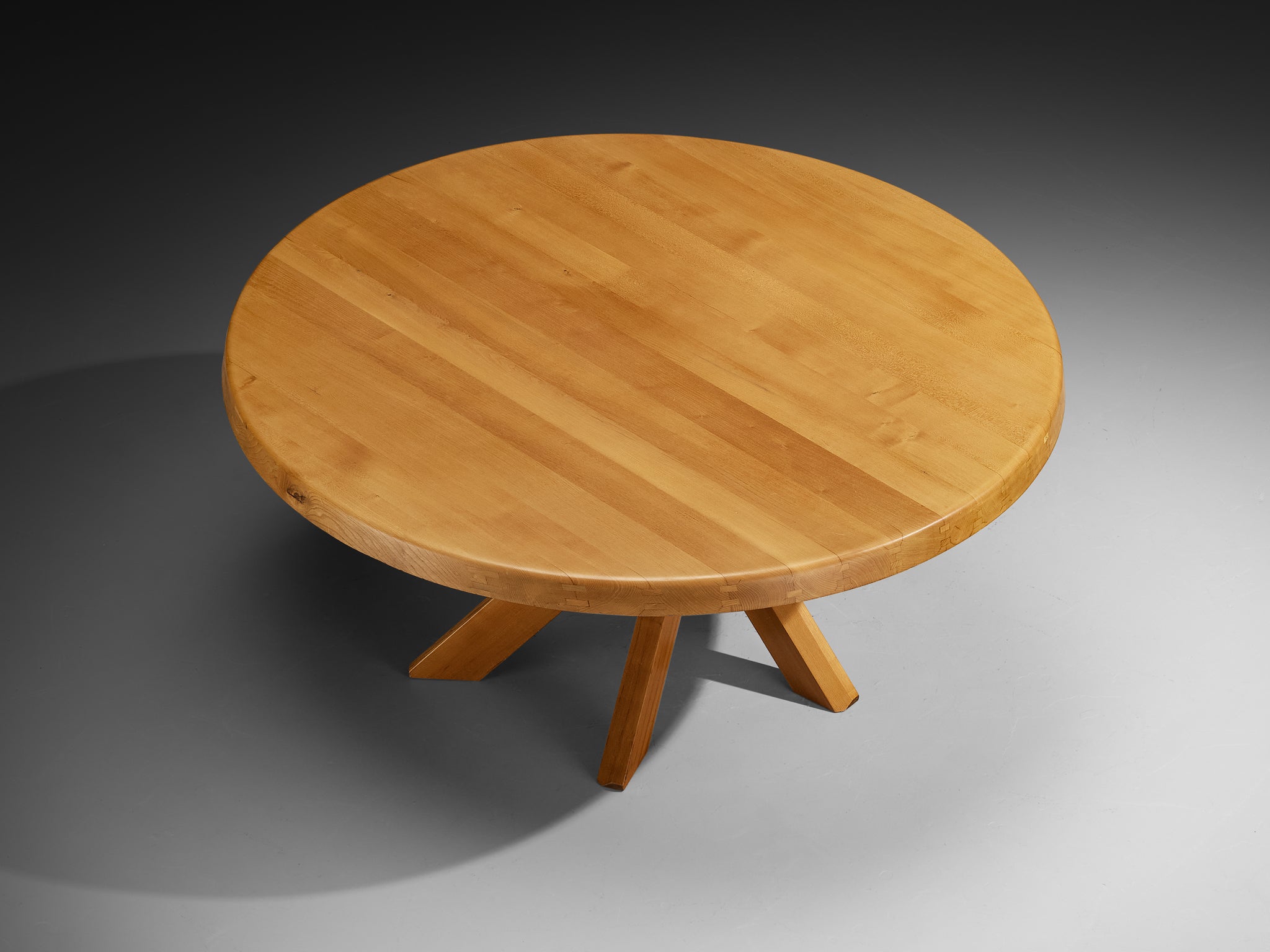 Pierre Chapo 'Sfax' T21E Dining Table in Solid Elm 160cm/62.99in. Tables Morentz