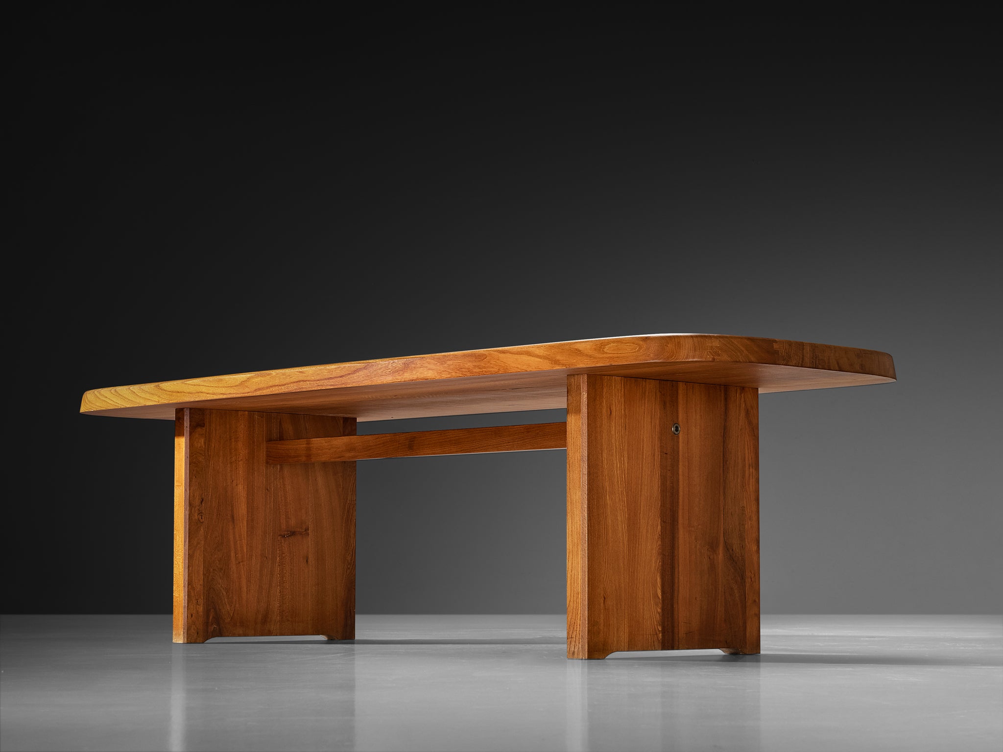 Early Pierre Chapo 'T20A' Dining Table in Solid Elm Tables Morentz