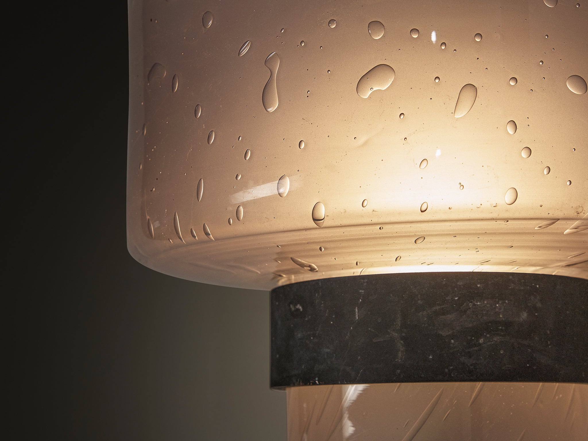 Hans-Agne Jakobsson 'V-138' Wall Light in Copper and Blown Glass Lighting Morentz