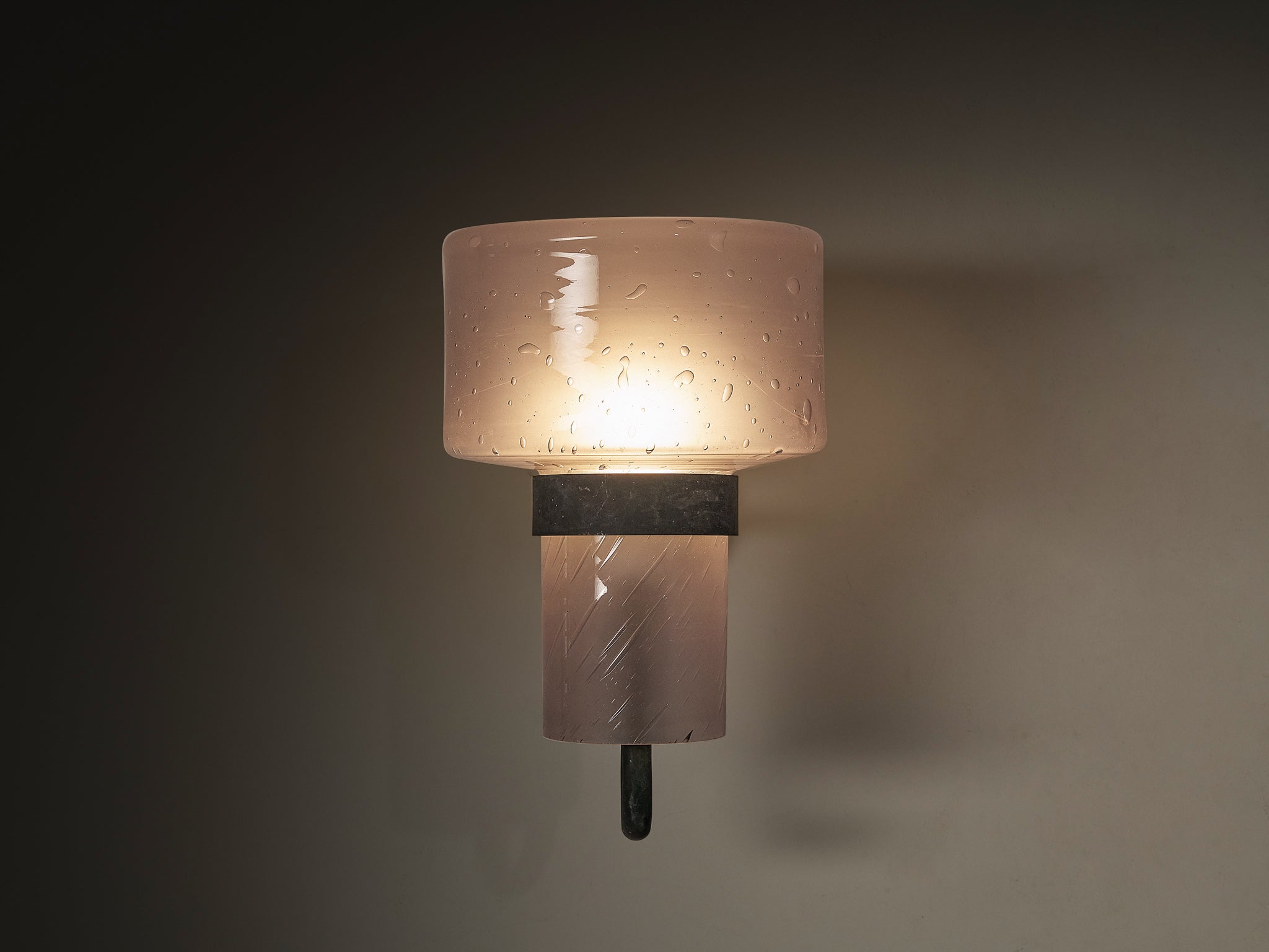 Hans-Agne Jakobsson 'V-138' Wall Light in Copper and Blown Glass Lighting Morentz