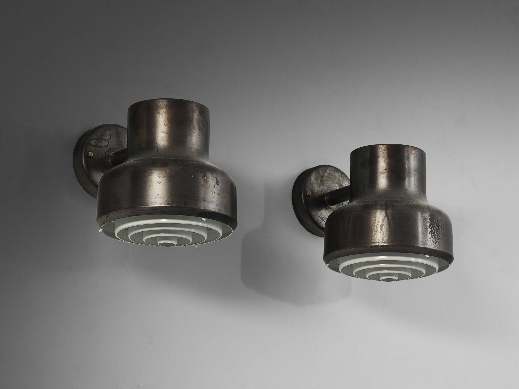 Anders Pehrson for Ateljé Lyktan 'Bumling Utomhus' Wall Lights in Copper Lighting Morentz