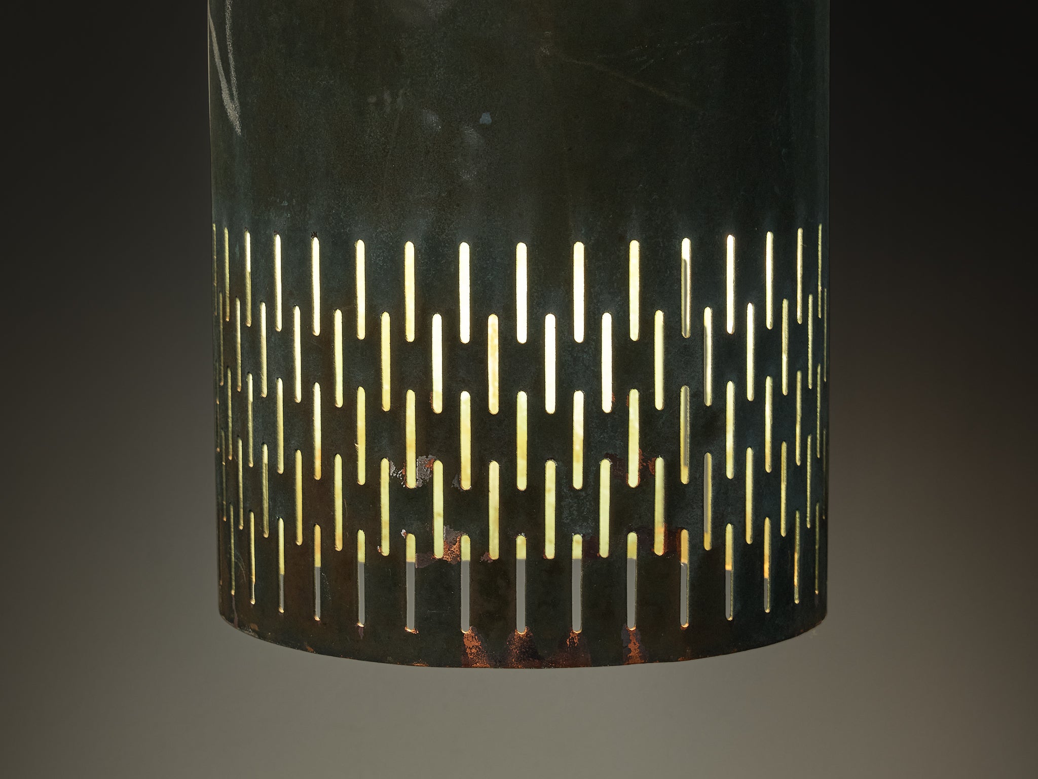 Hans Bergström for Ateljé Lyktan Wall Light in Patinated Copper Lighting Morentz