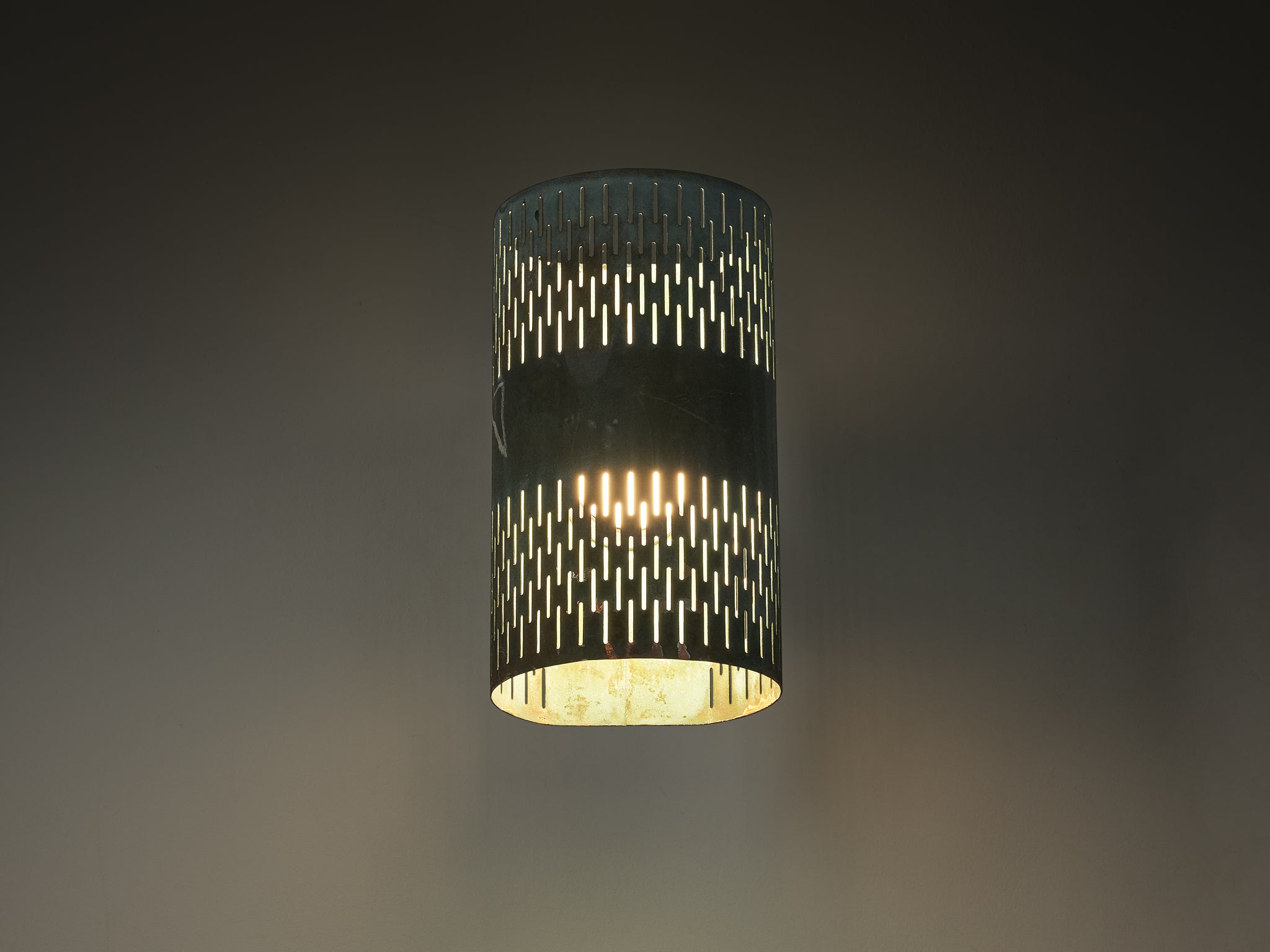 Hans Bergström for Ateljé Lyktan Wall Light in Patinated Copper Lighting Morentz