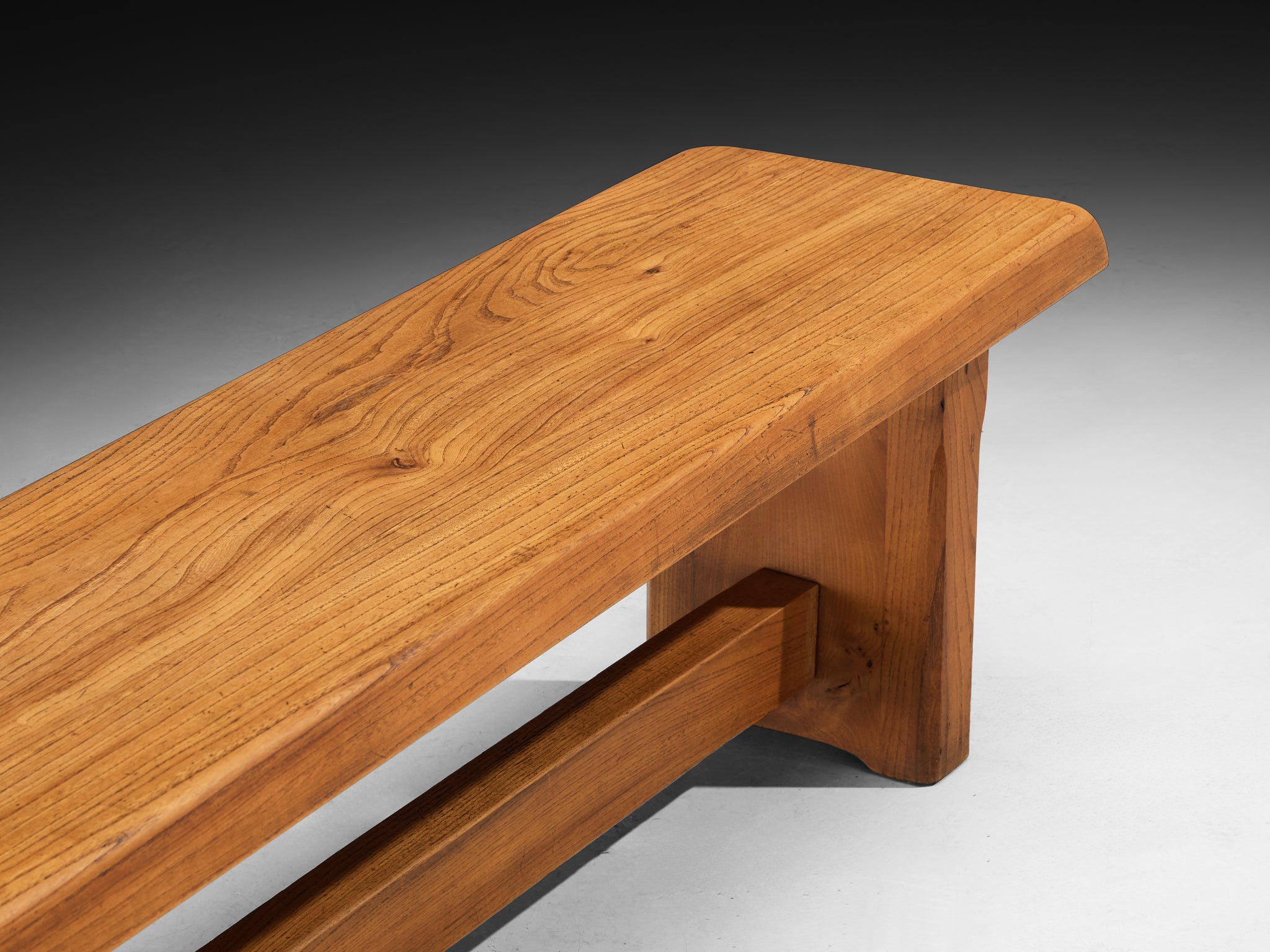 Pierre Chapo 'S14B' Bench in Elm Seating Morentz