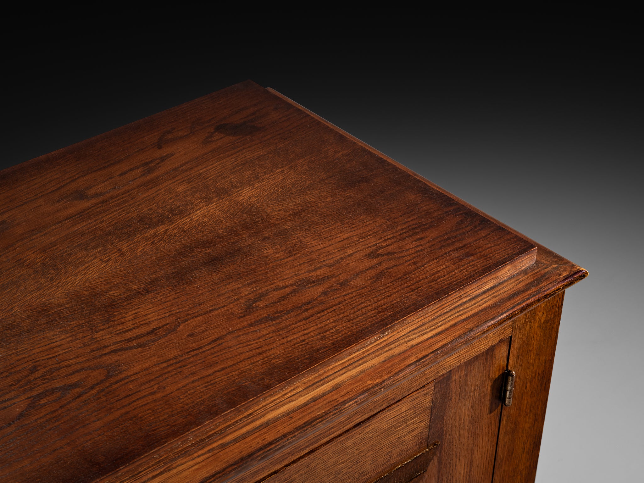 French Art Deco Sideboard in Oak with Geometric Front Case pieces and storage cabinets Morentz