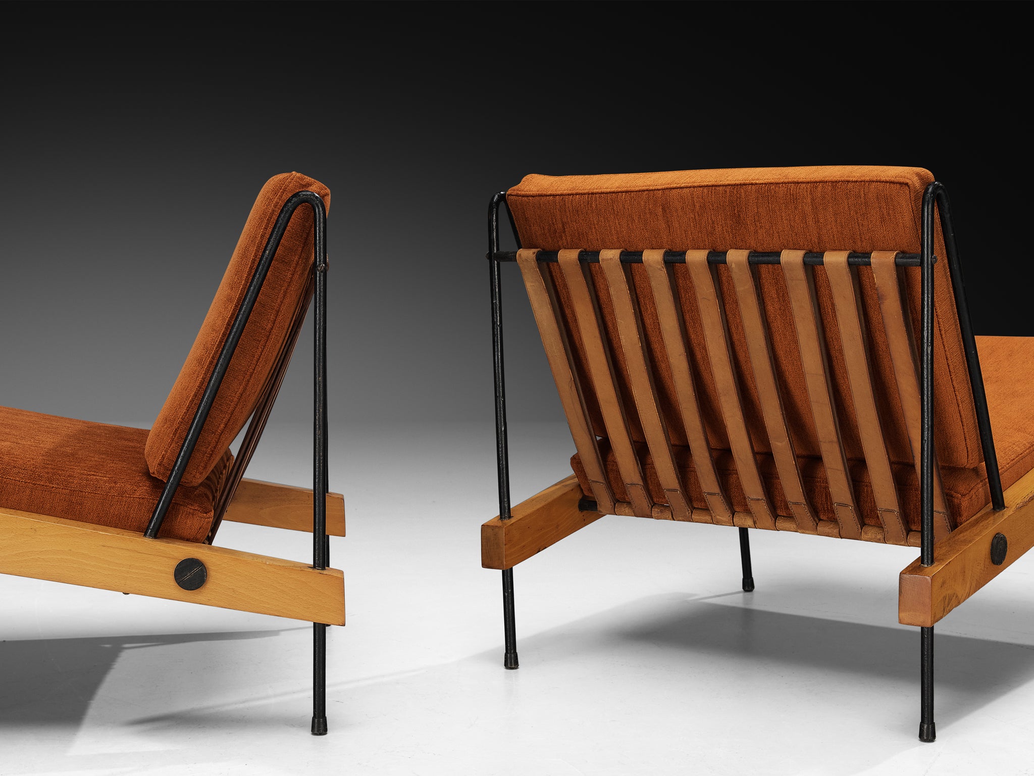 Rare Equipo 57 for Darro Pair of ‘Córdoba’ Lounge Chairs Seating Morentz