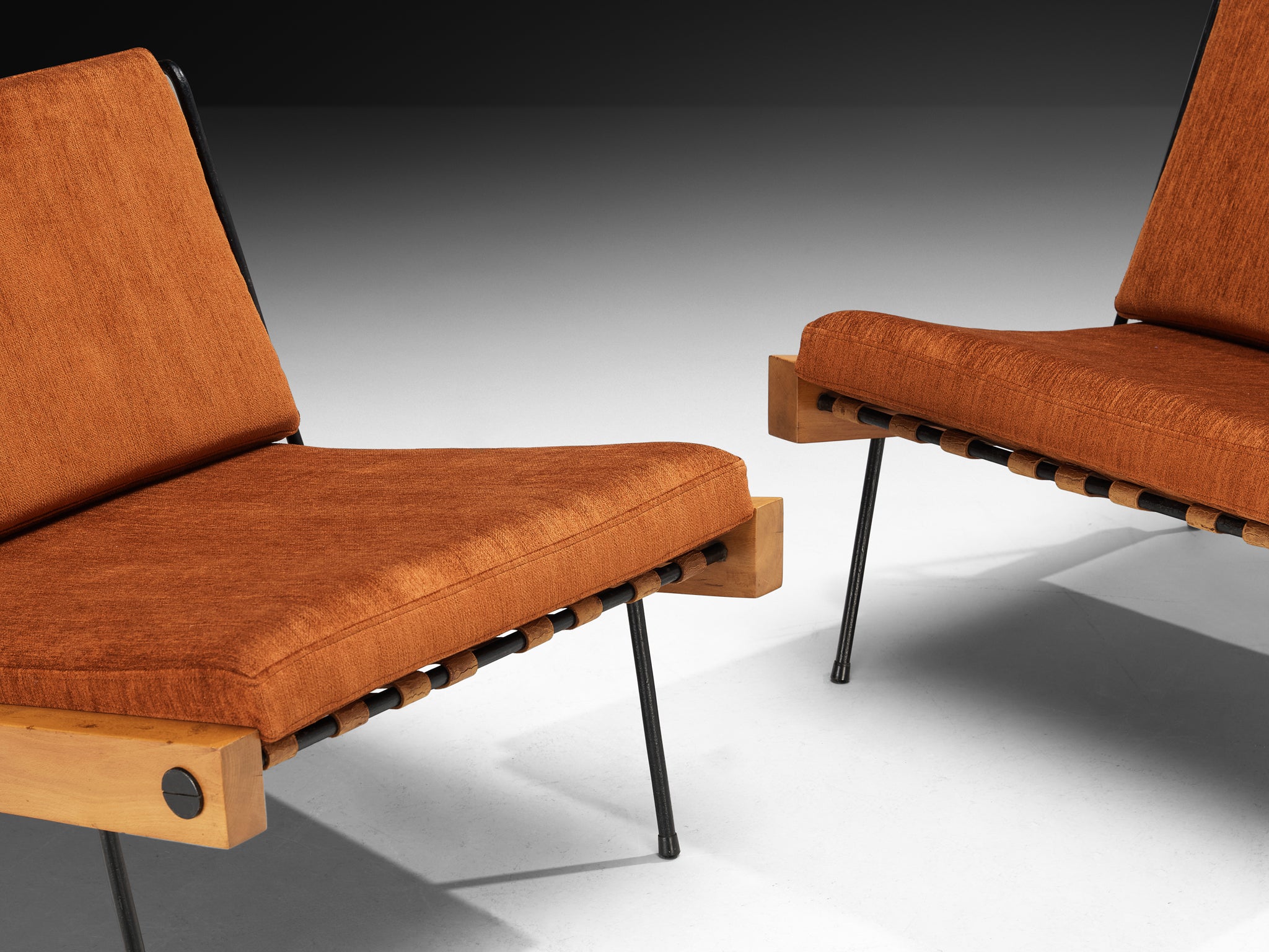 Rare Equipo 57 for Darro Pair of ‘Córdoba’ Lounge Chairs Seating Morentz
