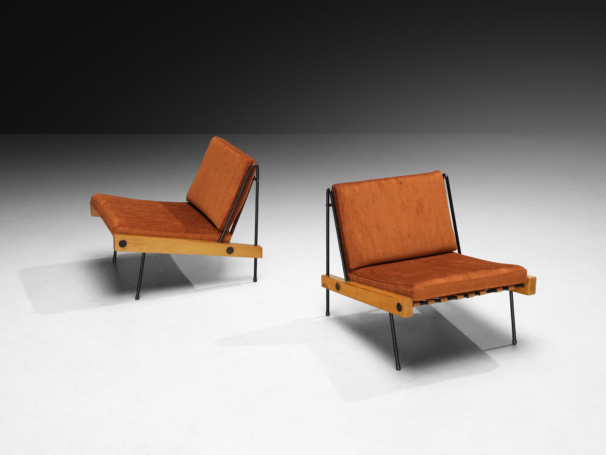 Rare Equipo 57 for Darro Pair of ‘Córdoba’ Lounge Chairs Seating Morentz