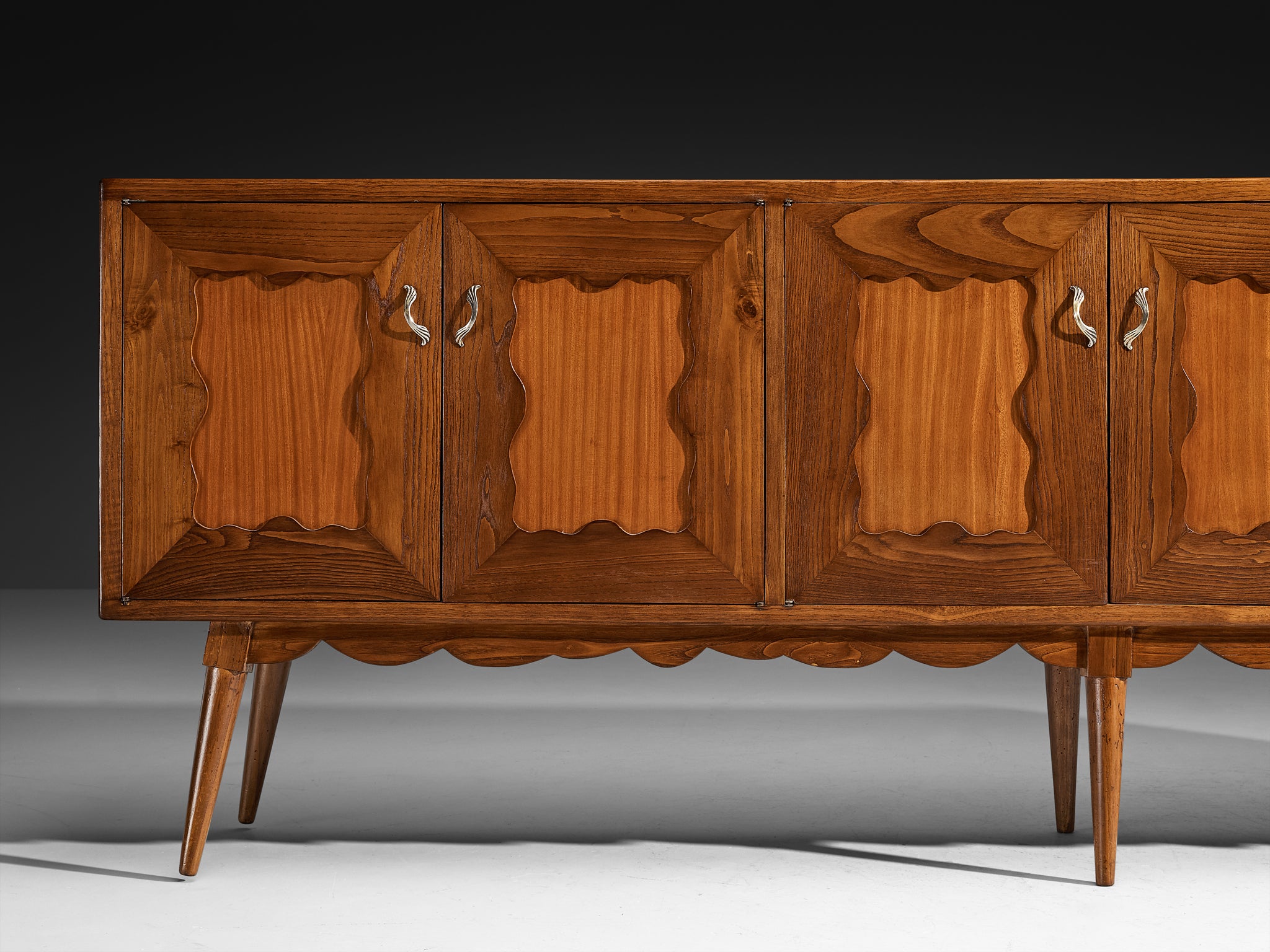 Sizeable Italian Art Deco Sideboard in Wood 270 cm/106 in Wide Case pieces and storage cabinets Morentz