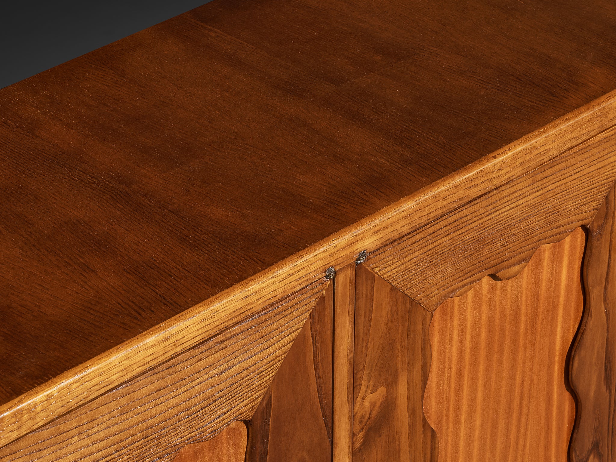 Sizeable Italian Art Deco Sideboard in Wood 270 cm/106 in Wide Case pieces and storage cabinets Morentz