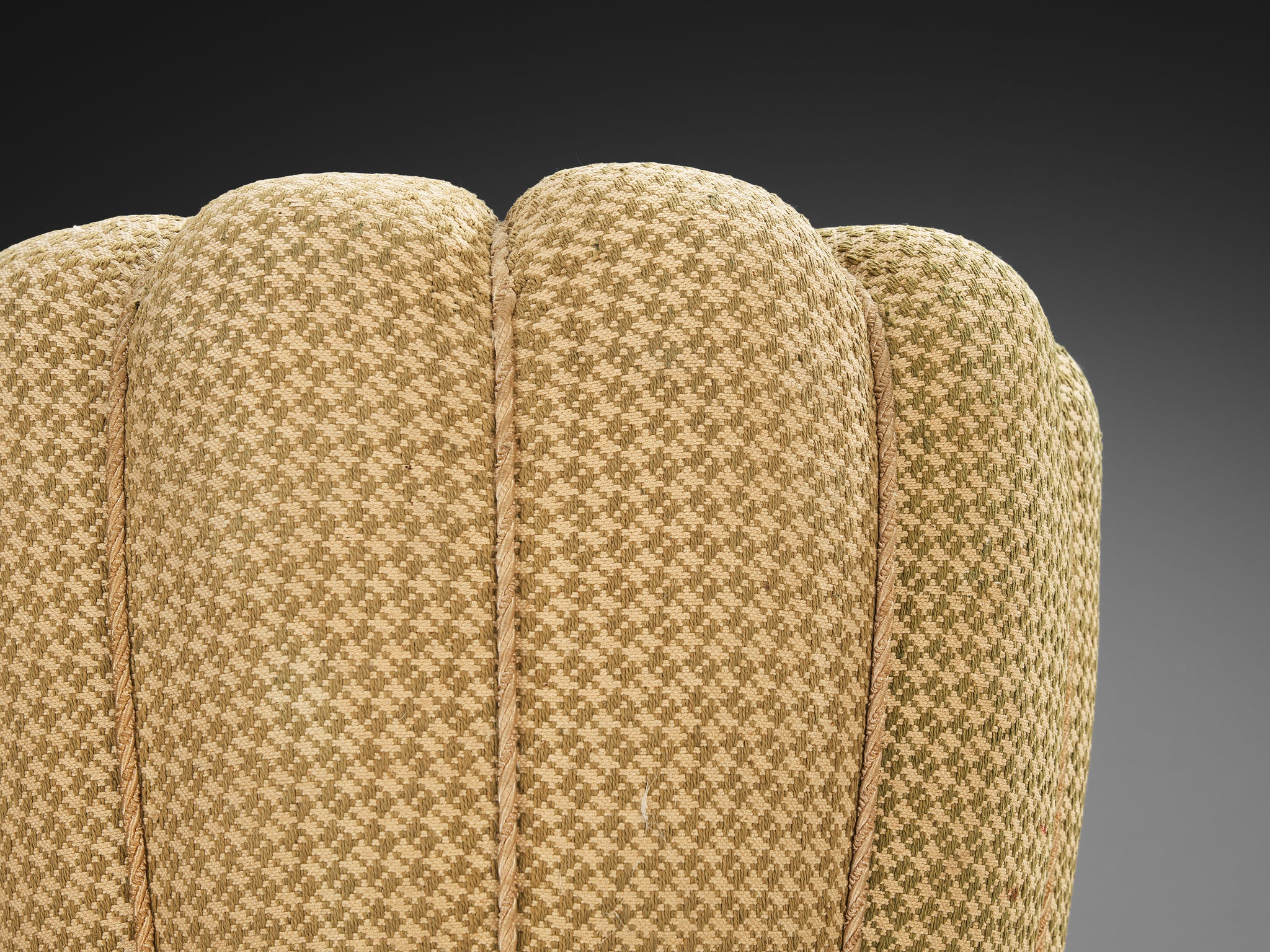 Jindrich Halabala Stool in Decorative Upholstery Seating Morentz