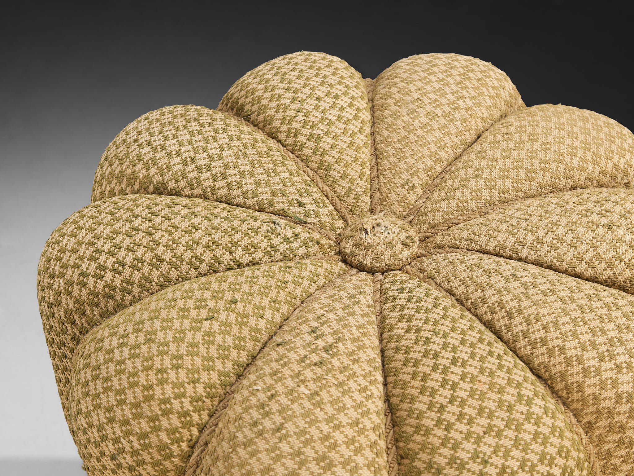 Jindrich Halabala Stool in Decorative Upholstery Seating Morentz