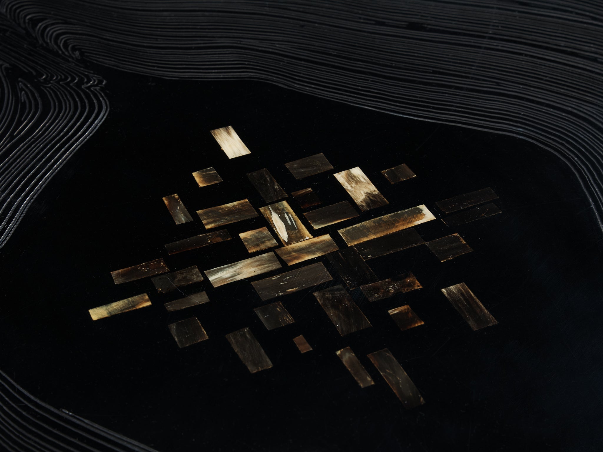 Jean Claude Dresse Coffee Table in Dark Resin Tables Morentz