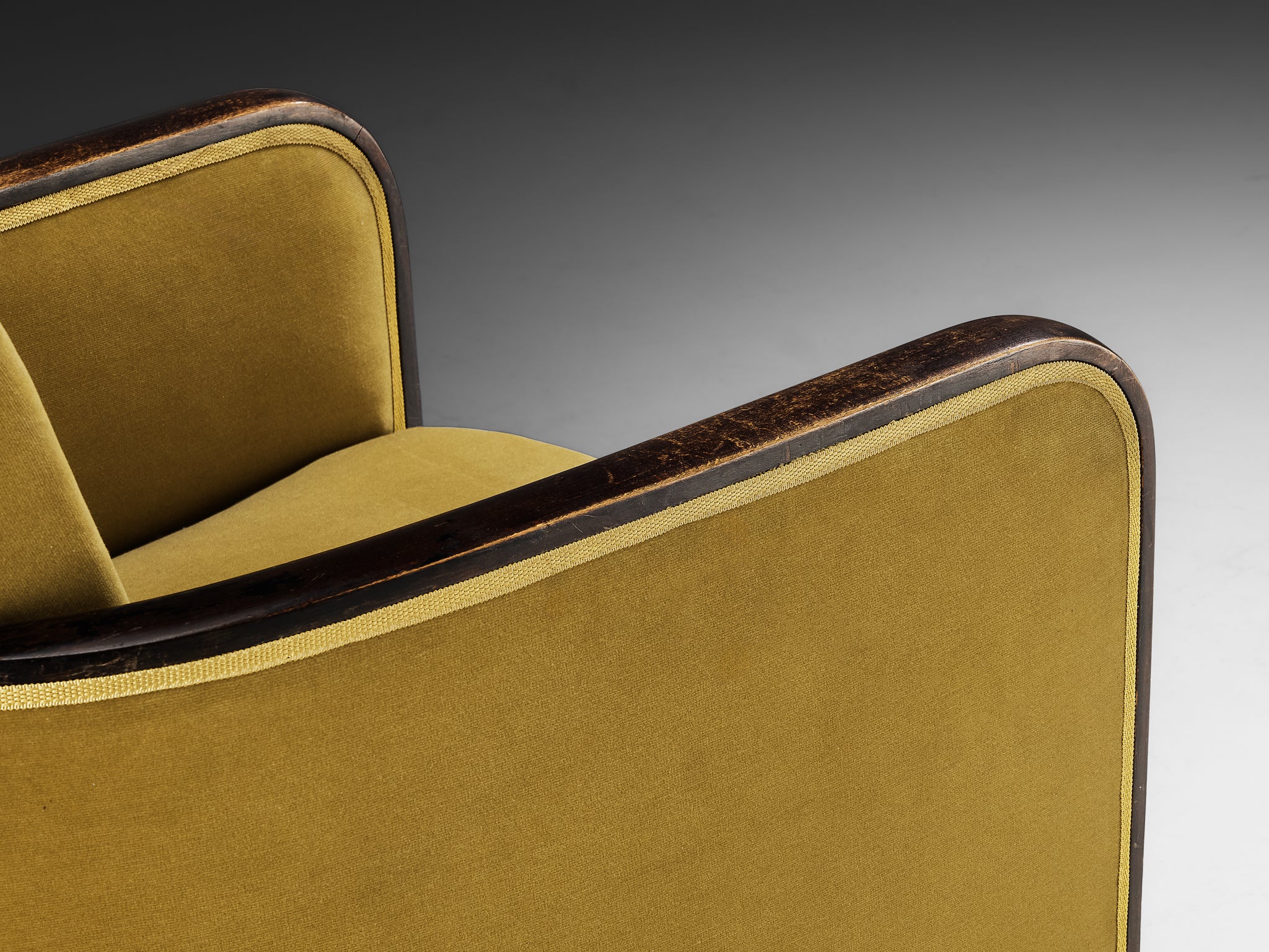 Rare Maison Soubrier Pair of Late 1920s Art Deco Armchairs Seating Morentz