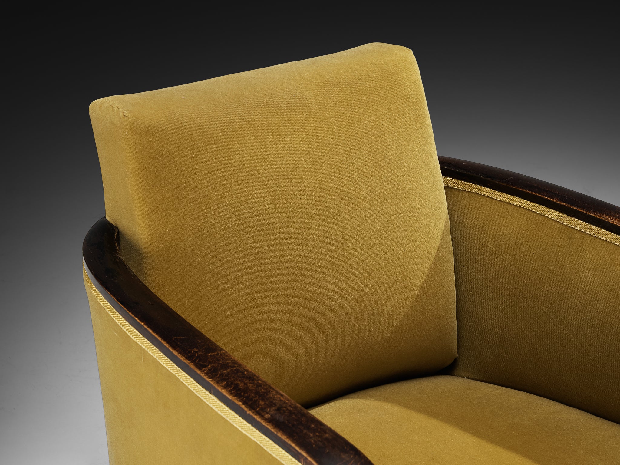 Rare Maison Soubrier Pair of Late 1920s Art Deco Armchairs Seating Morentz