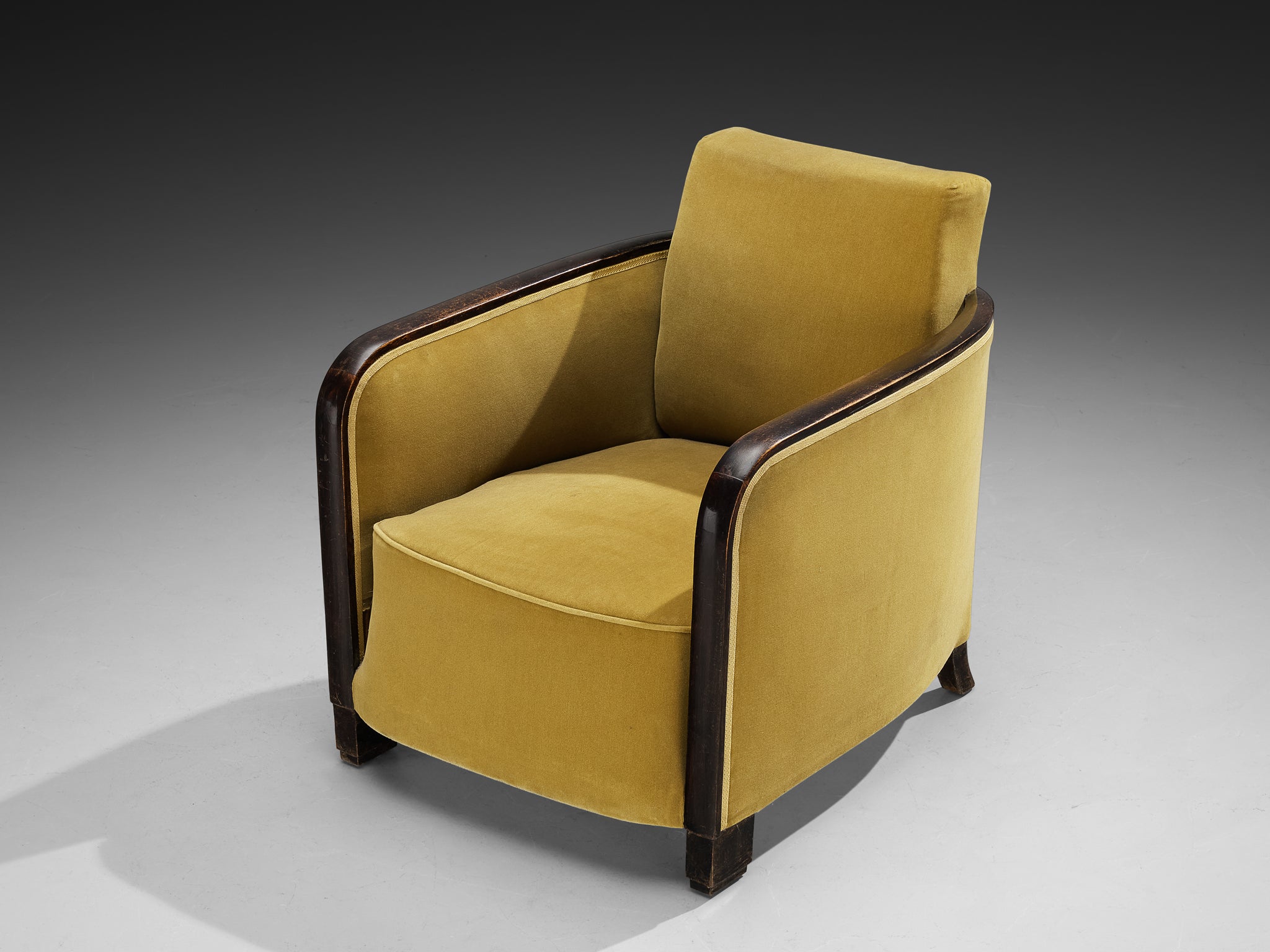 Rare Maison Soubrier Pair of Late 1920s Art Deco Armchairs Seating Morentz