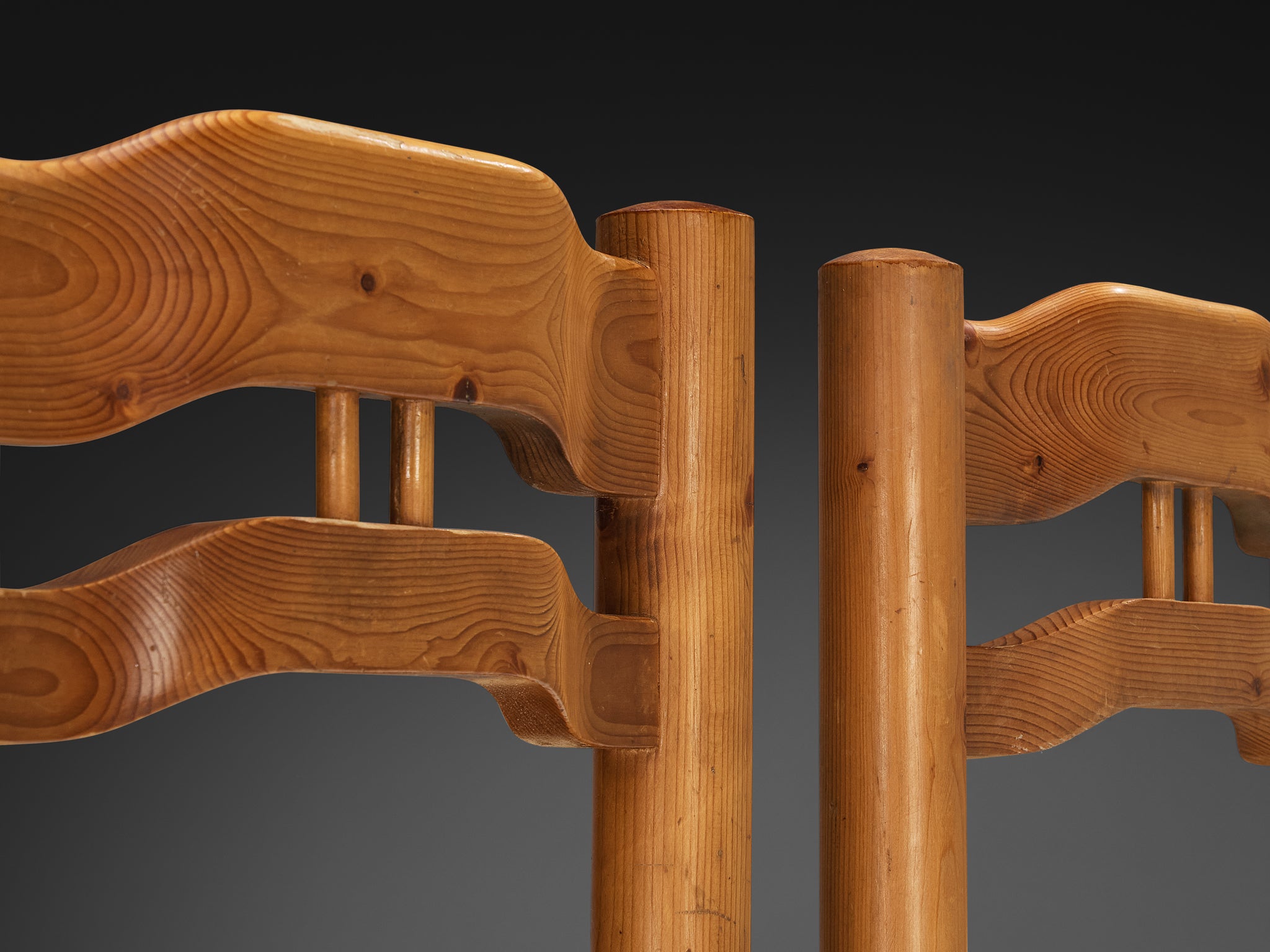 Italian Set of Ten Dining Chairs in Solid Pine and Papercord Seating Morentz