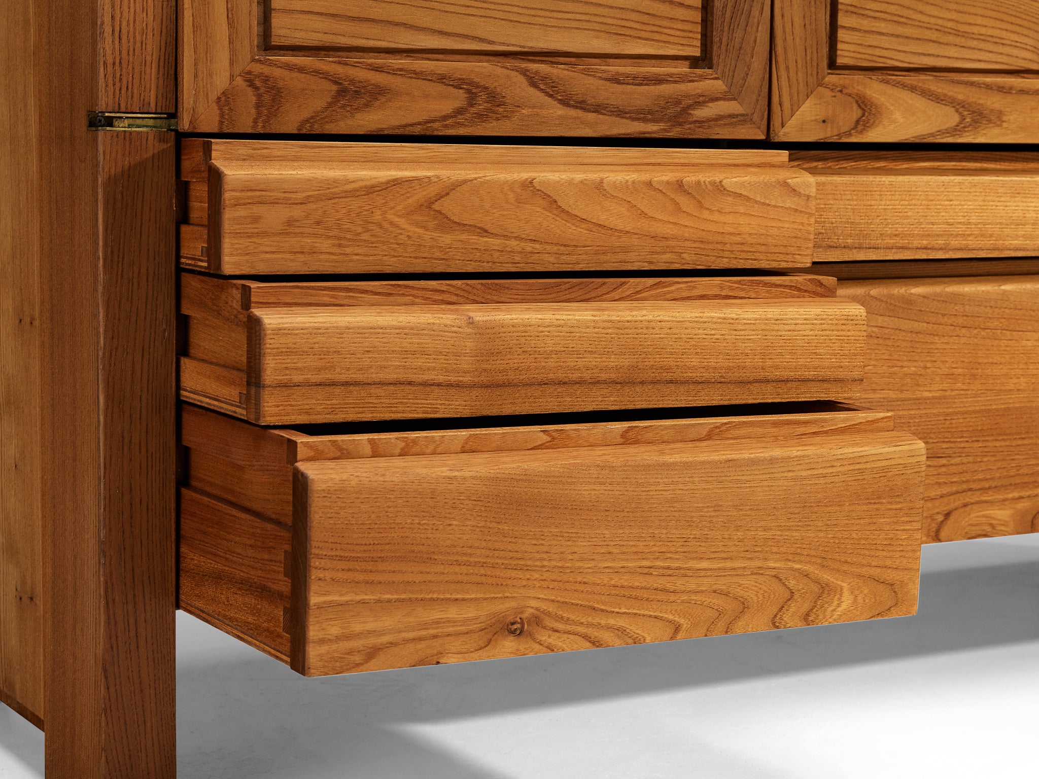 Pierre Chapo Cabinet Model 'R18' in Solid Elm Case pieces and storage cabinets Morentz