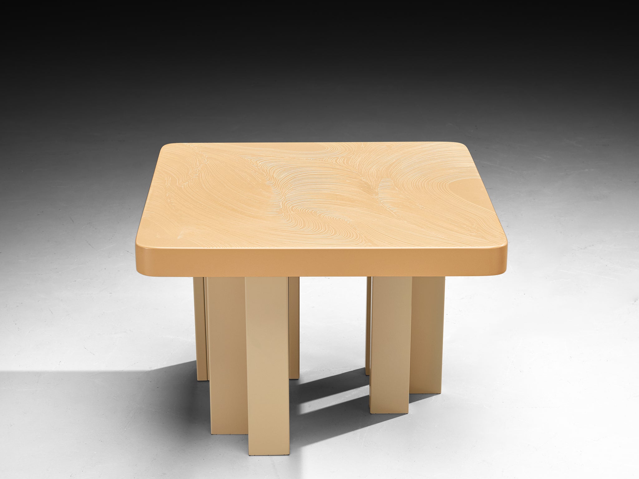 Jean Claude Dresse Side Tables in Off-White Resin Tables Morentz