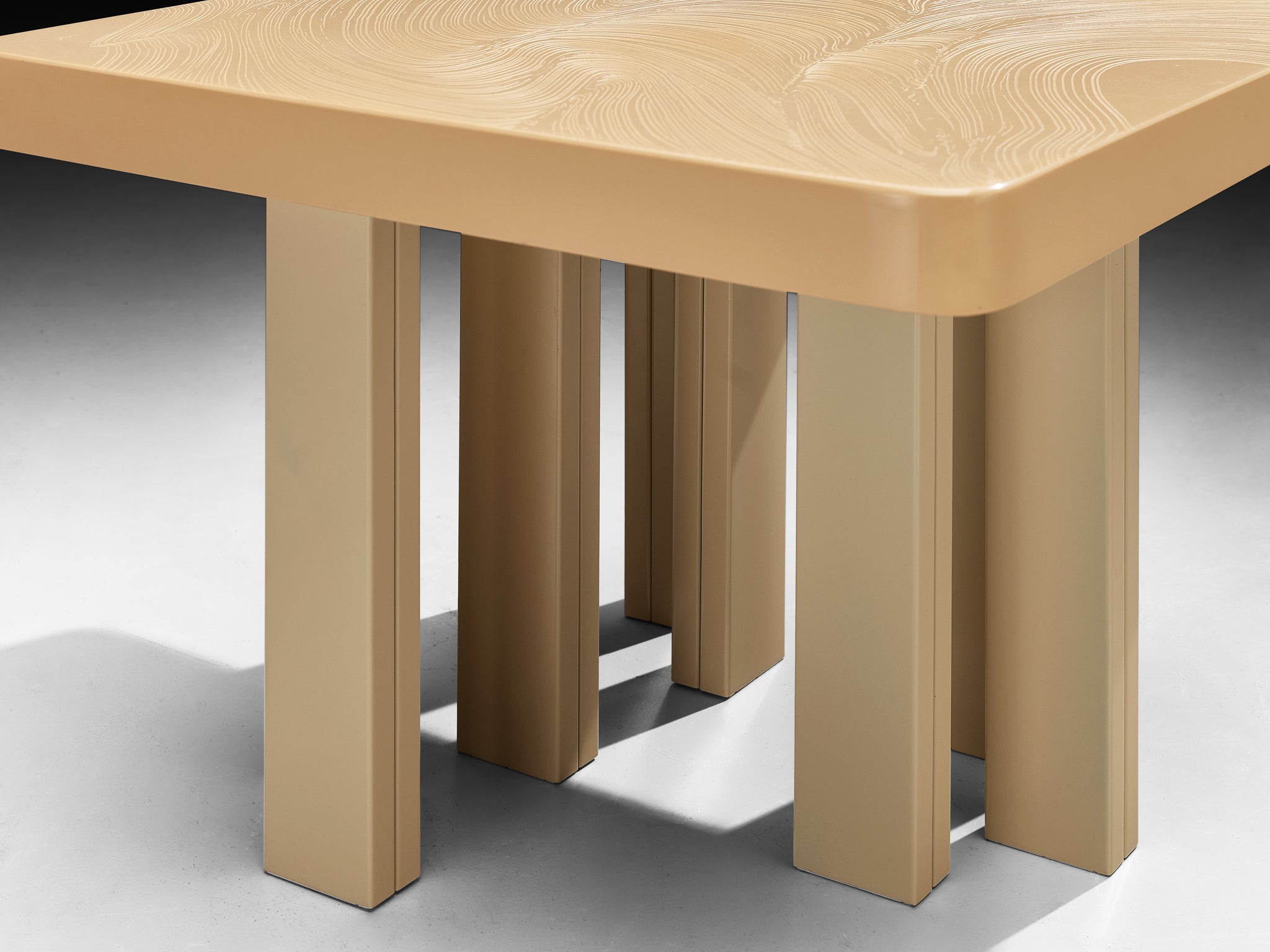 Jean Claude Dresse Side Tables in Off-White Resin Tables Morentz