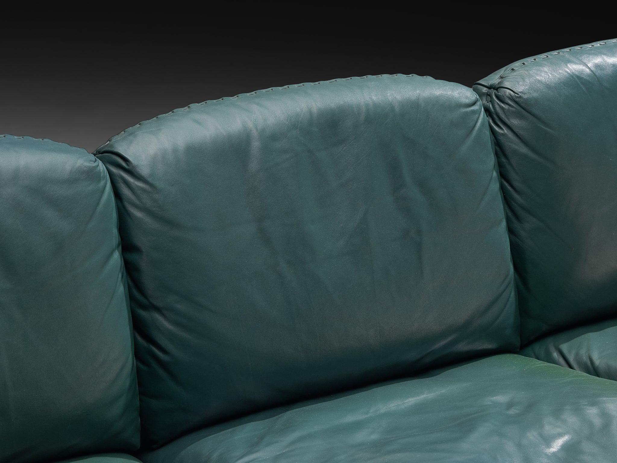 De Sede DS-31 Three Seat Sofa in Deep Green Leather Seating Morentz
