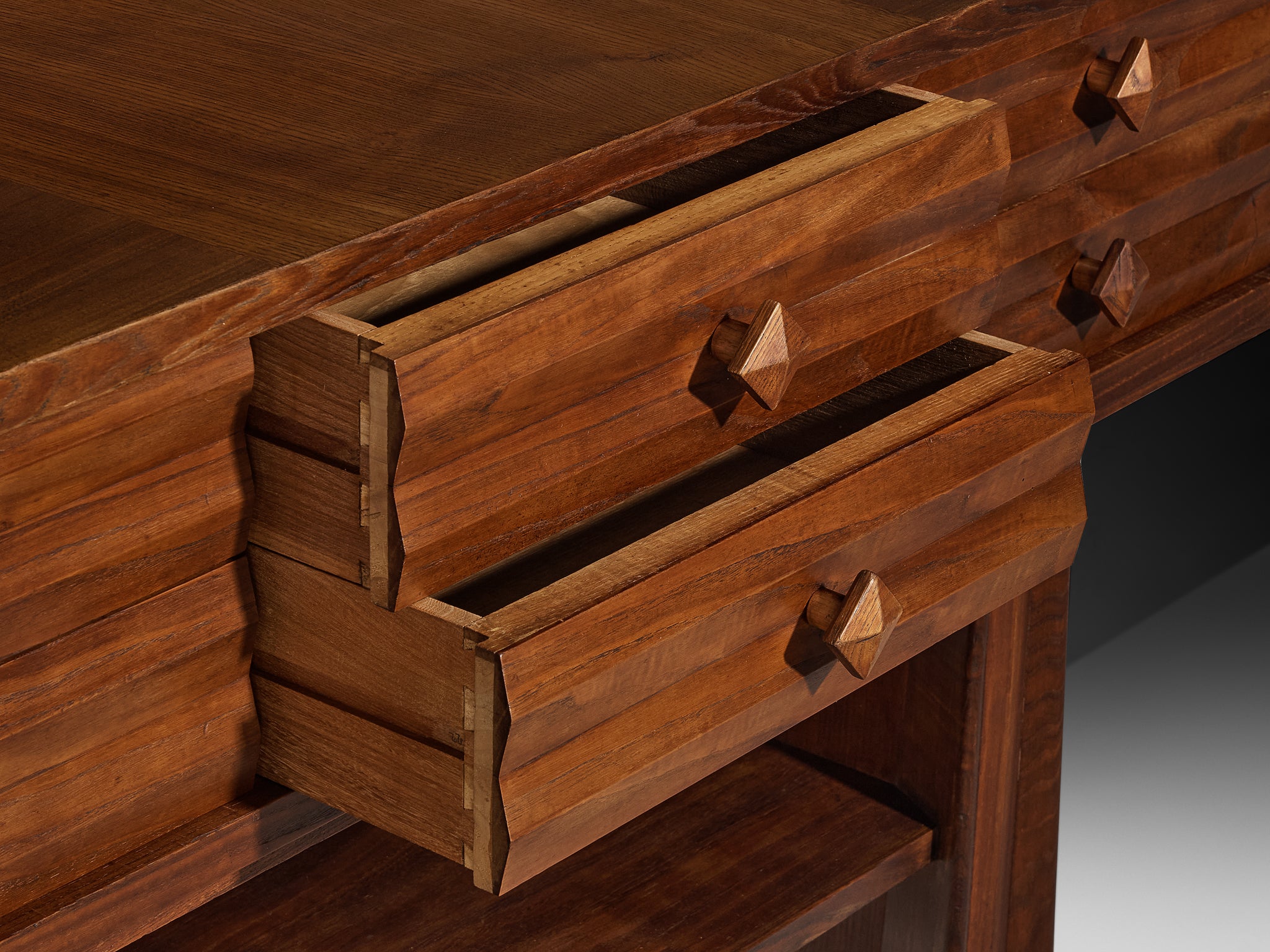 Osvaldo Borsani for ABV Arredamenti Borsani-Varedo Sideboard in Chestnut Case pieces and storage cabinets Morentz