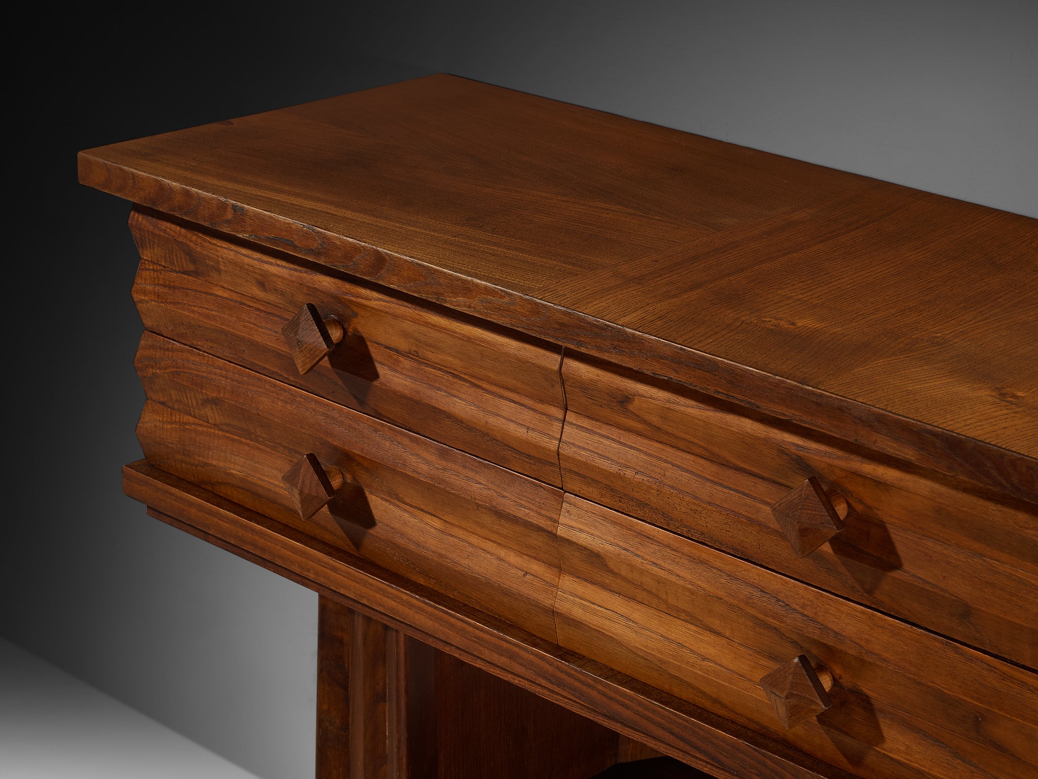 Osvaldo Borsani for ABV Arredamenti Borsani-Varedo Sideboard in Chestnut Case pieces and storage cabinets Morentz