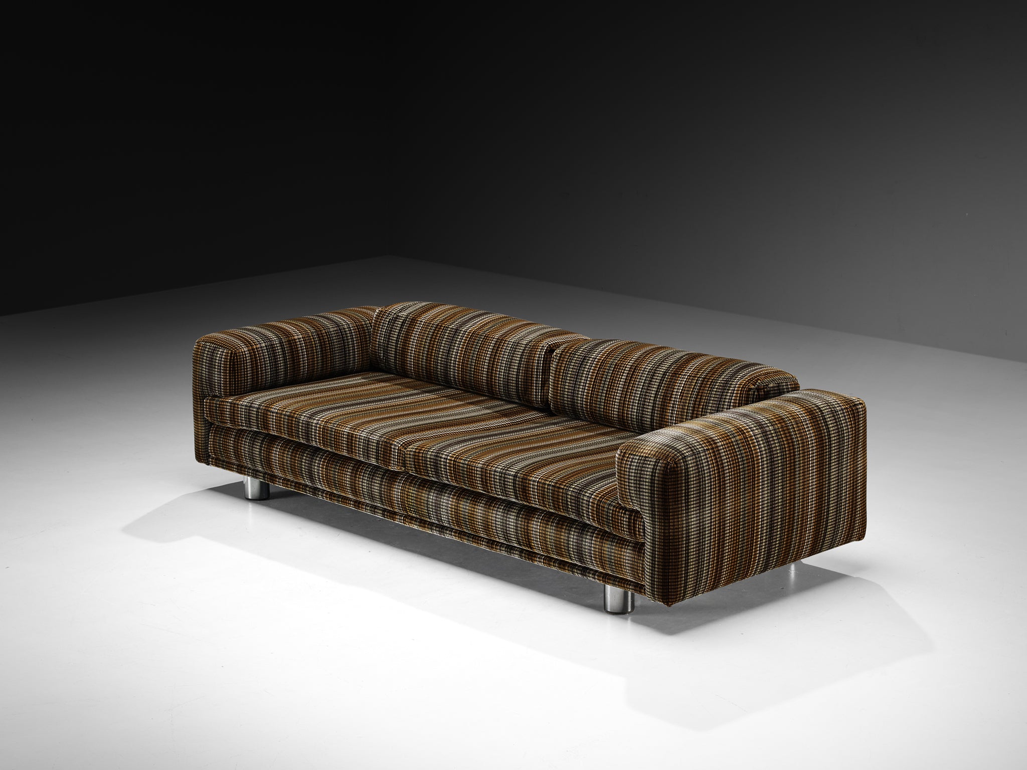 Howard Keith Grand 'Diplomat' Sofa in Striped Velvet by Pierre Frey