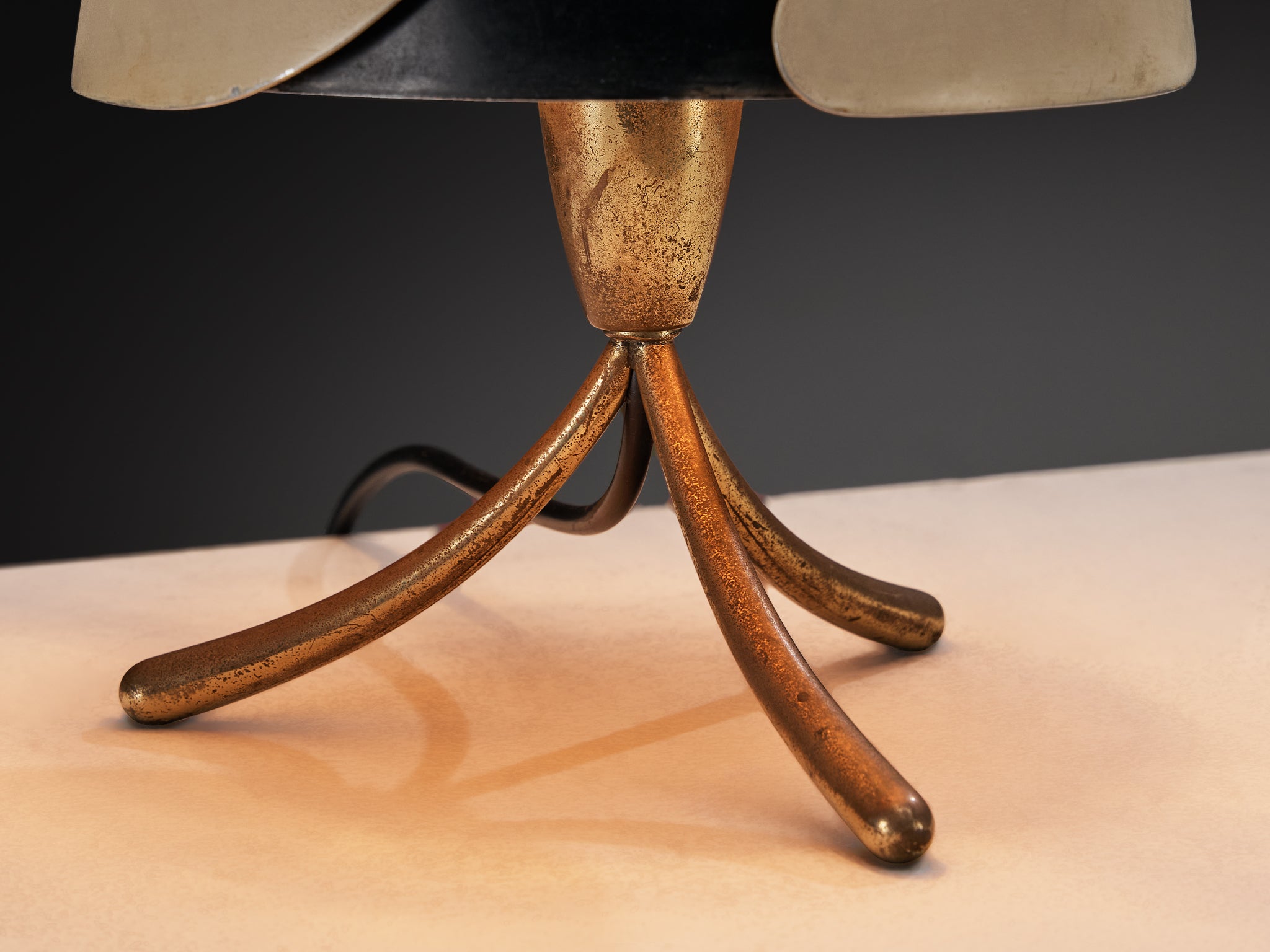 Angelo Lelii for Arredoluce Rare Pair of Table Lamps Lighting Morentz