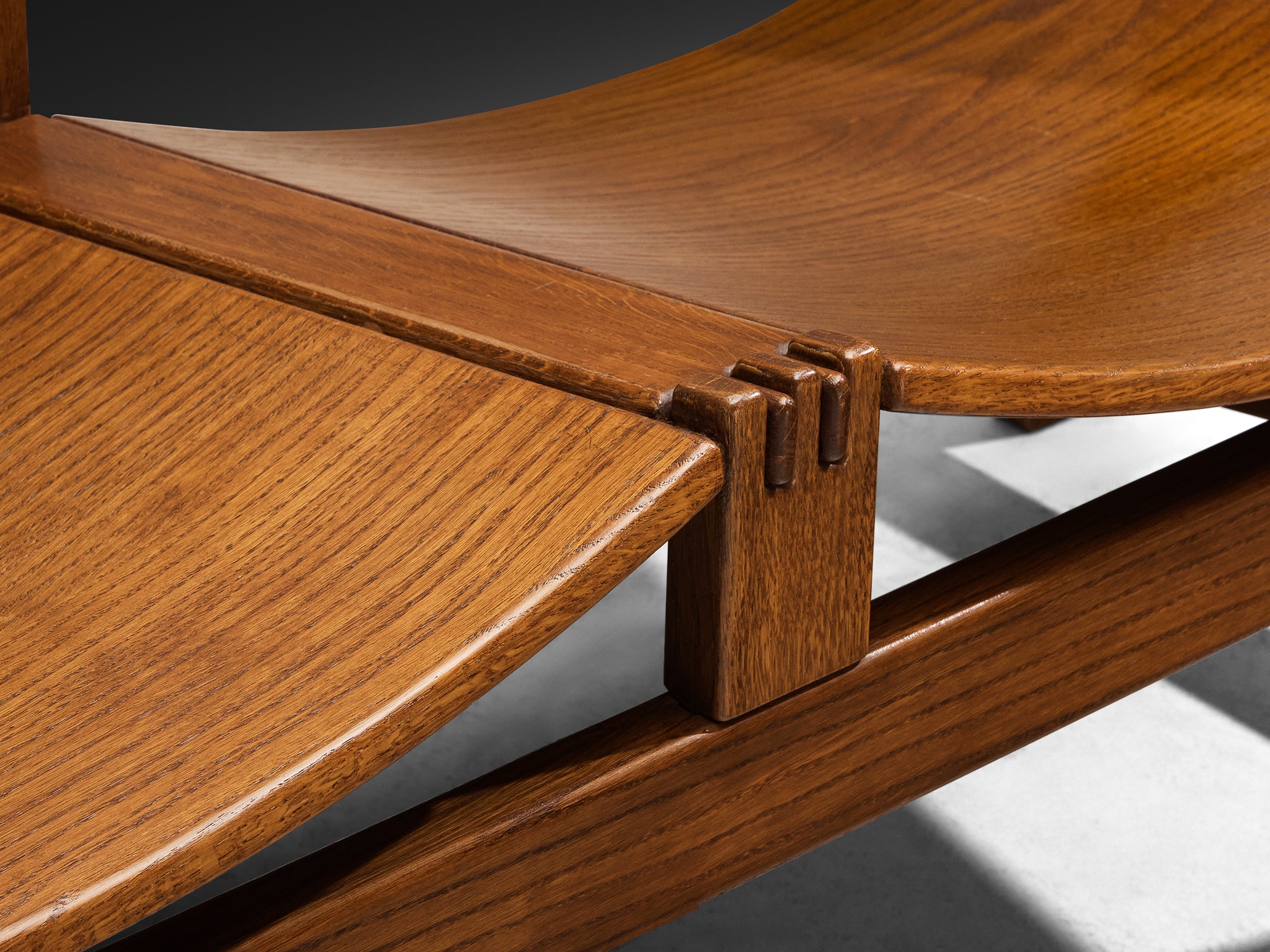 Giuseppe Rivadossi for Officina Rivadossi Rare Bench in Oak Seating Morentz