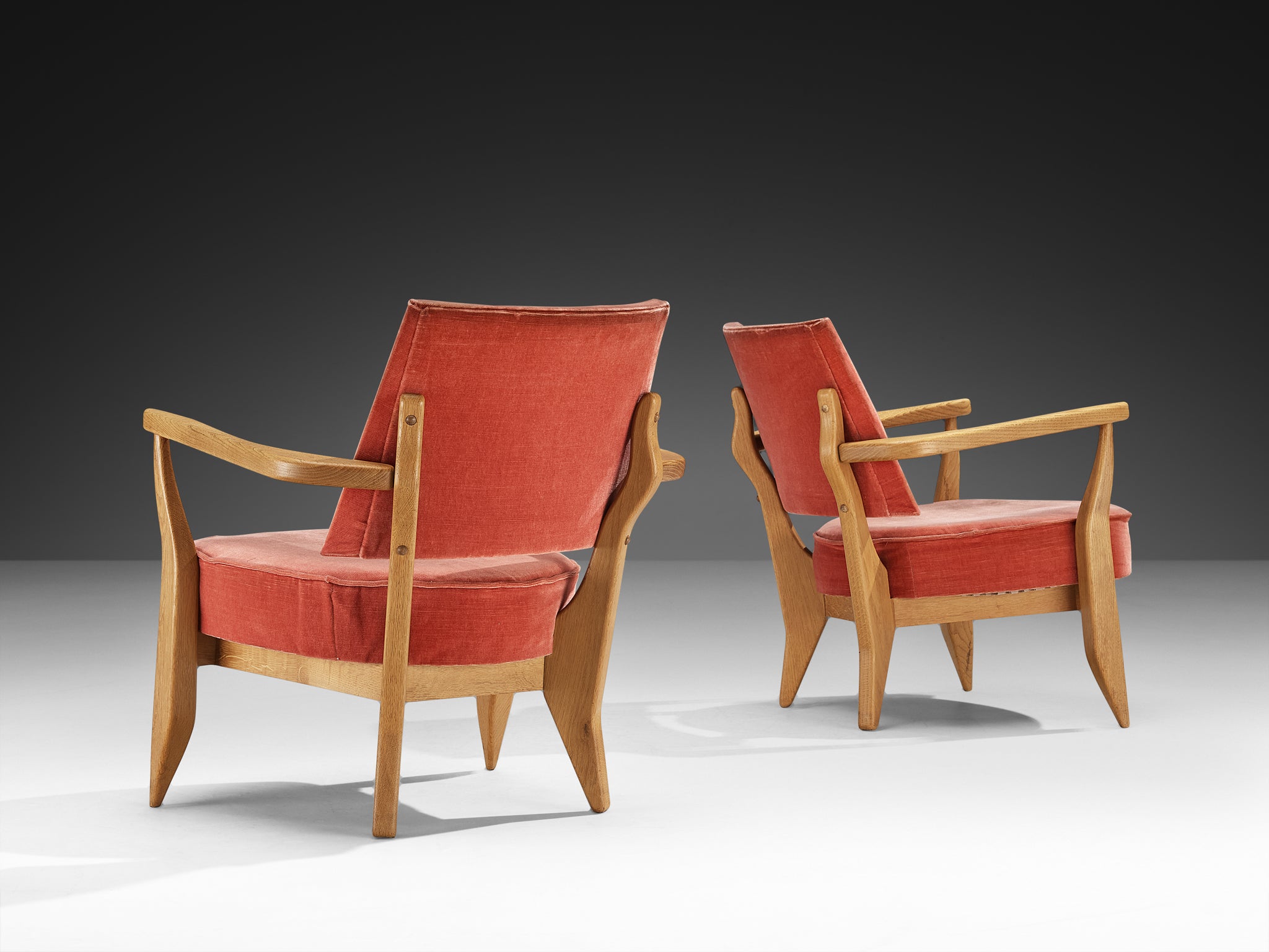 Guillerme & Chambron for Votre Maison 'Mortagne' Lounge Chairs Seating Morentz