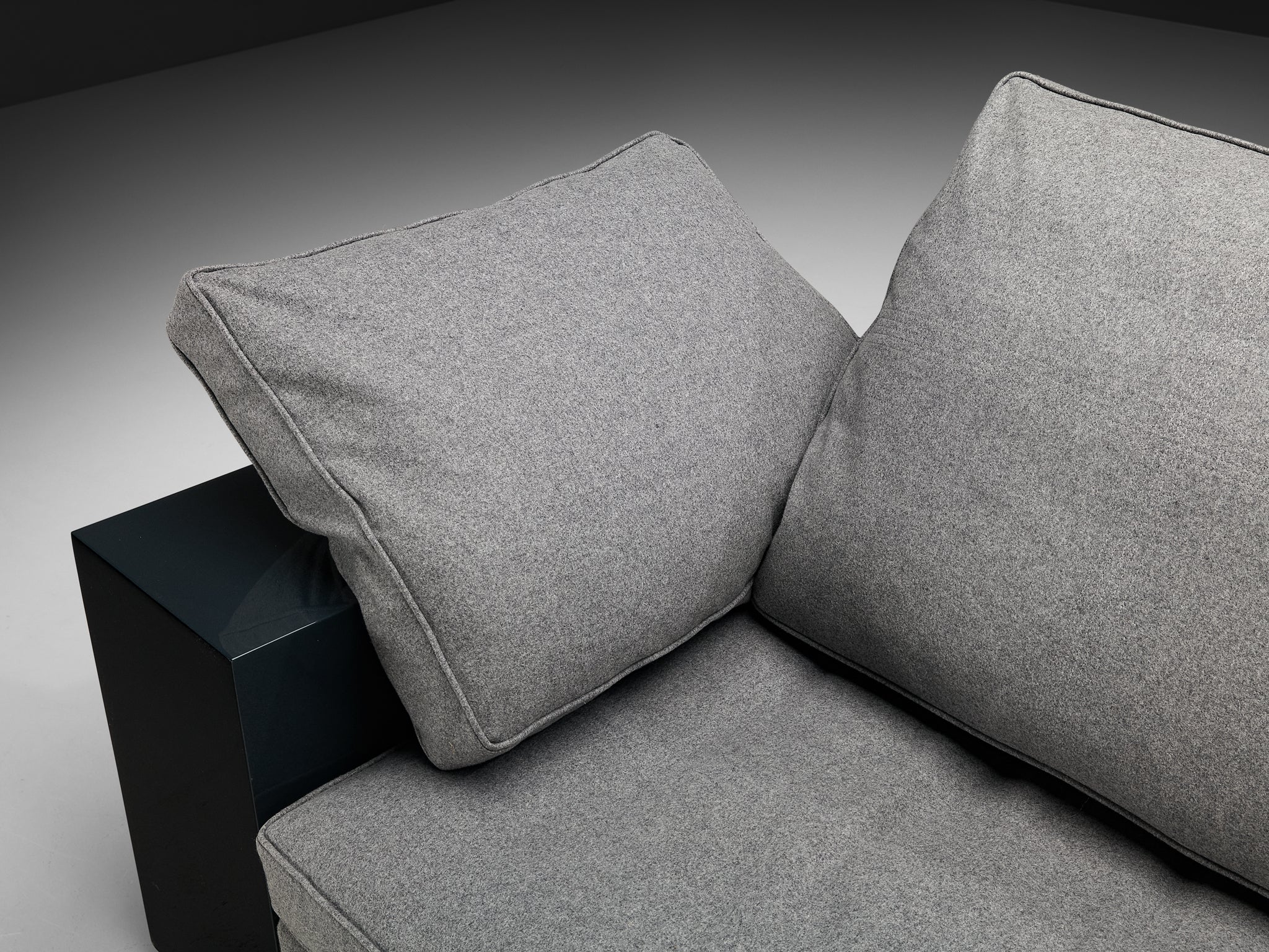 Eileen Gray 'Lota' Sofa in High Gloss Lacquered Wood Seating Morentz