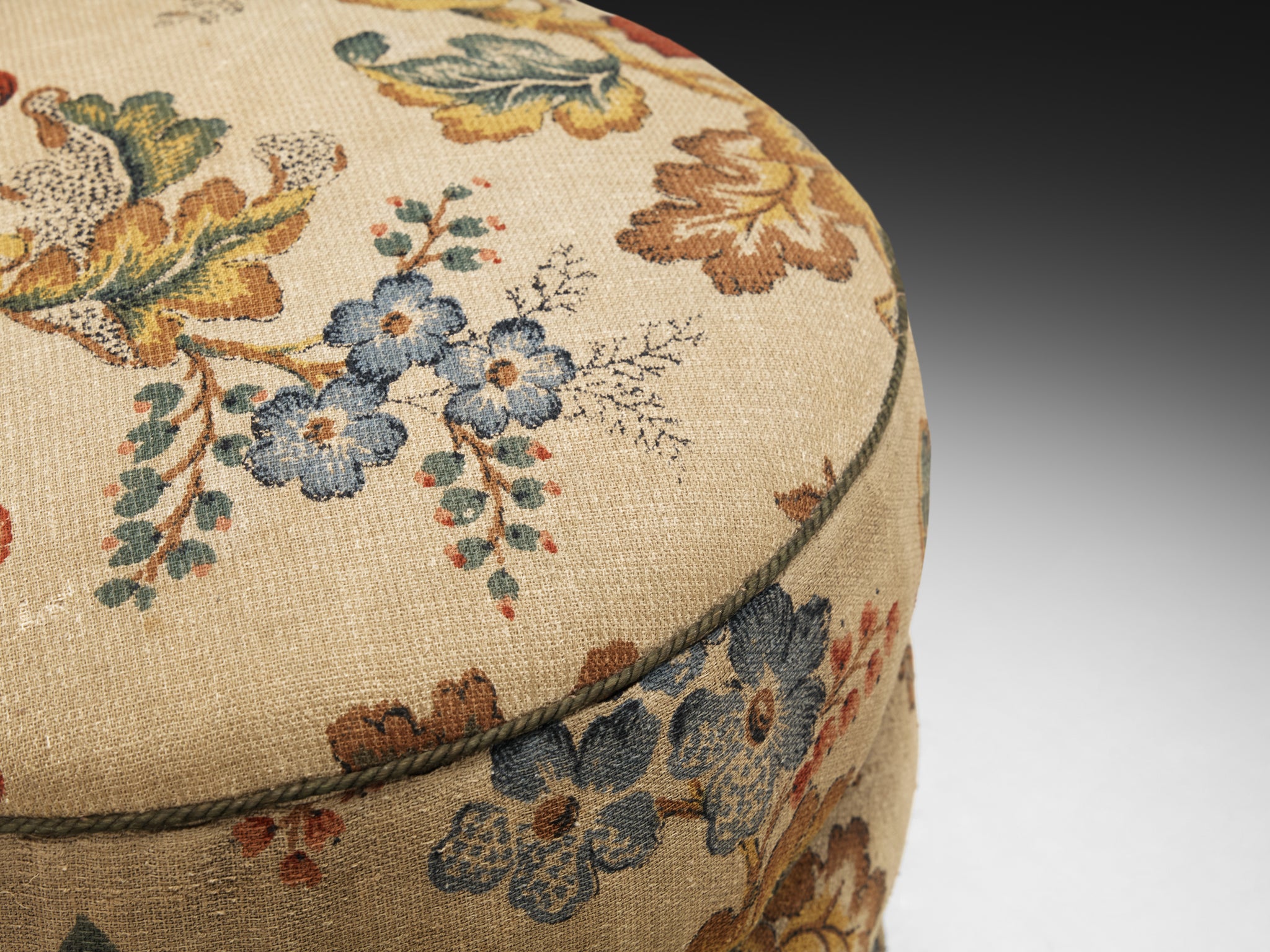 Jindrich Halabala Stools in Decorative Upholstery Seating Morentz