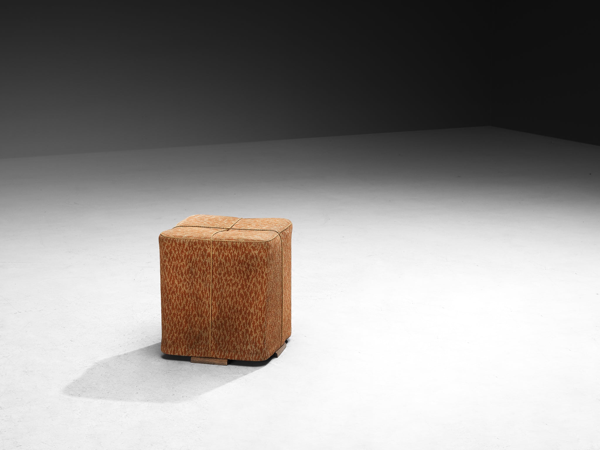 Jindrich Halabala Stool in Decorative Upholstery Seating Morentz