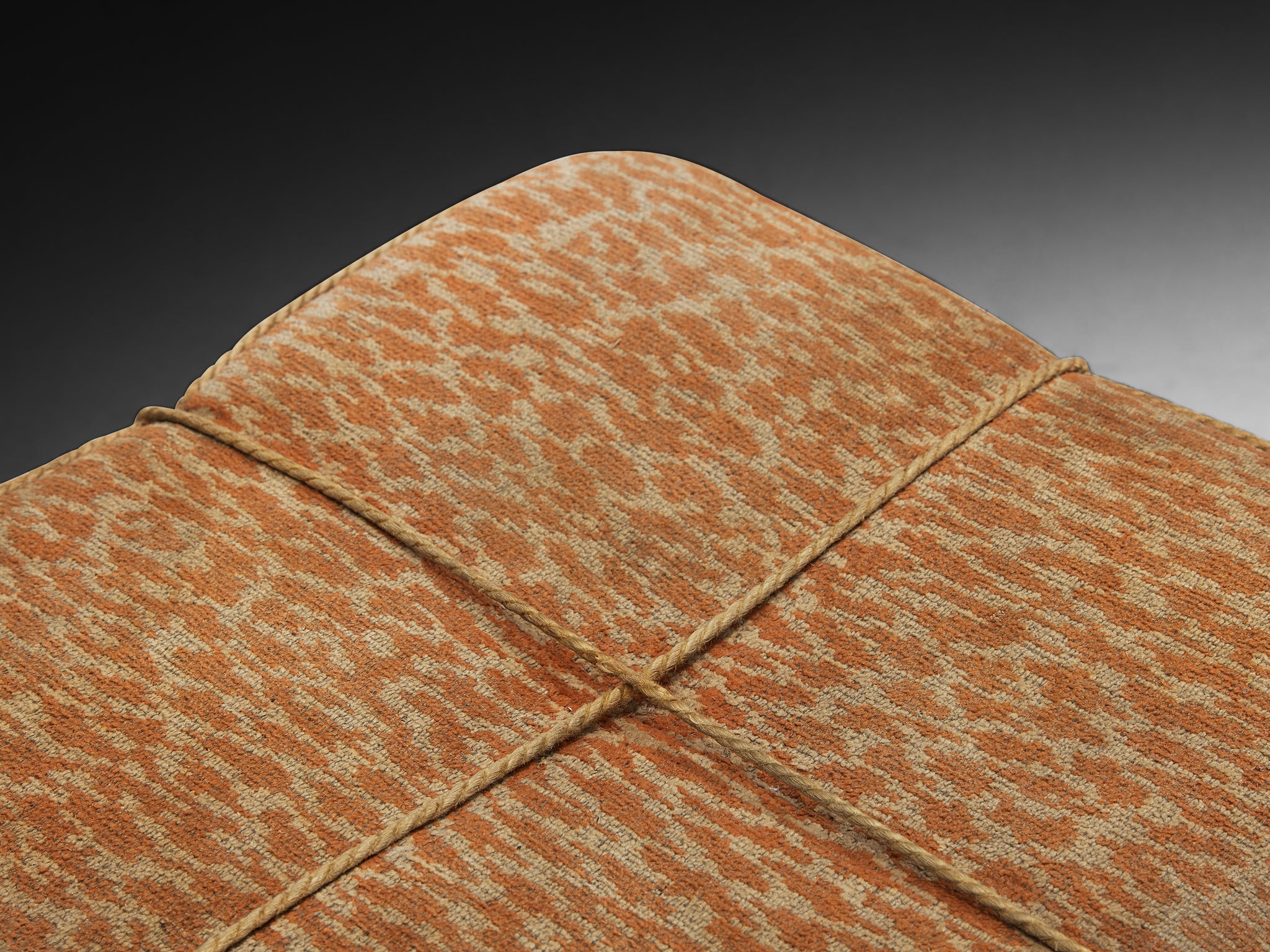 Jindrich Halabala Stool in Decorative Upholstery Seating Morentz