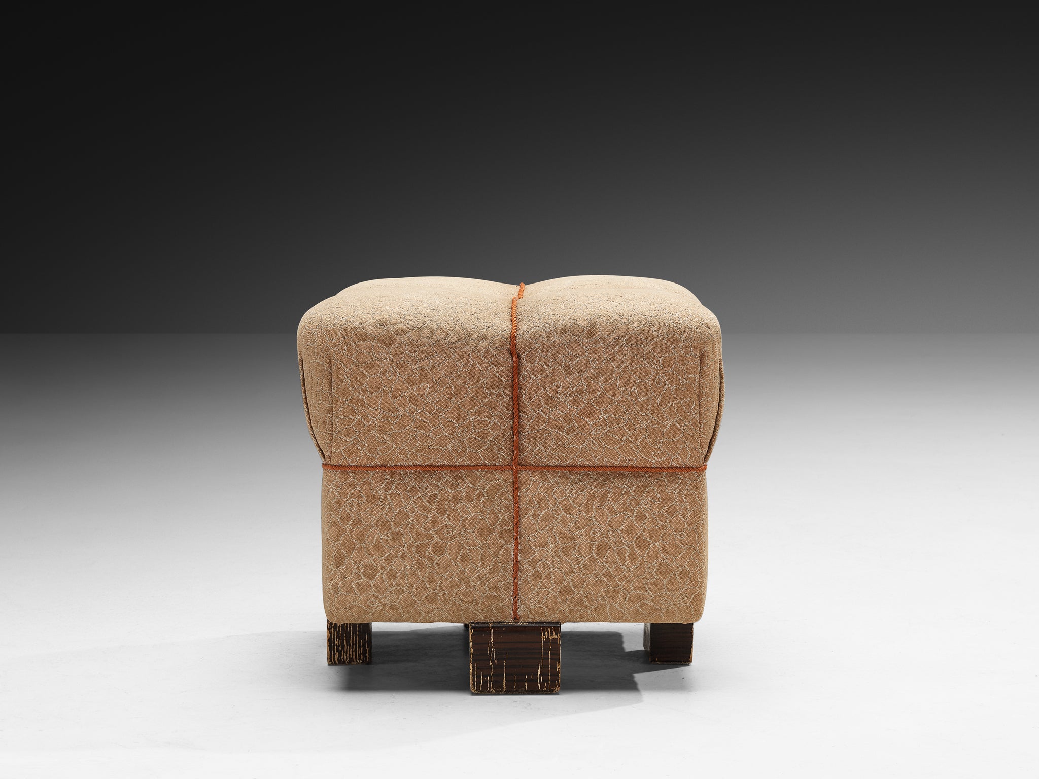 Jindrich Halabala Stools in Decorative Upholstery Seating Morentz