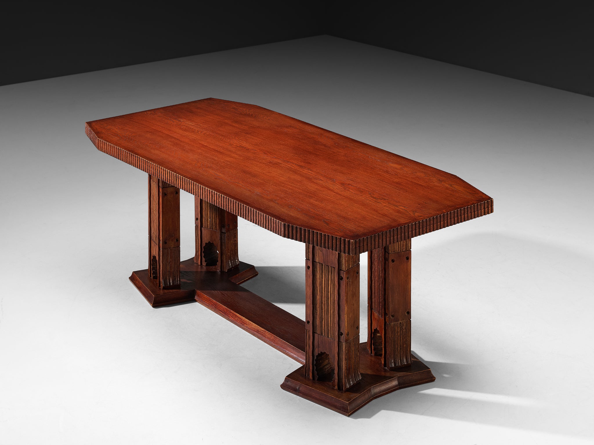 Ernesto Valabrega for Vittorio Valabrega Dining Table in Oak
