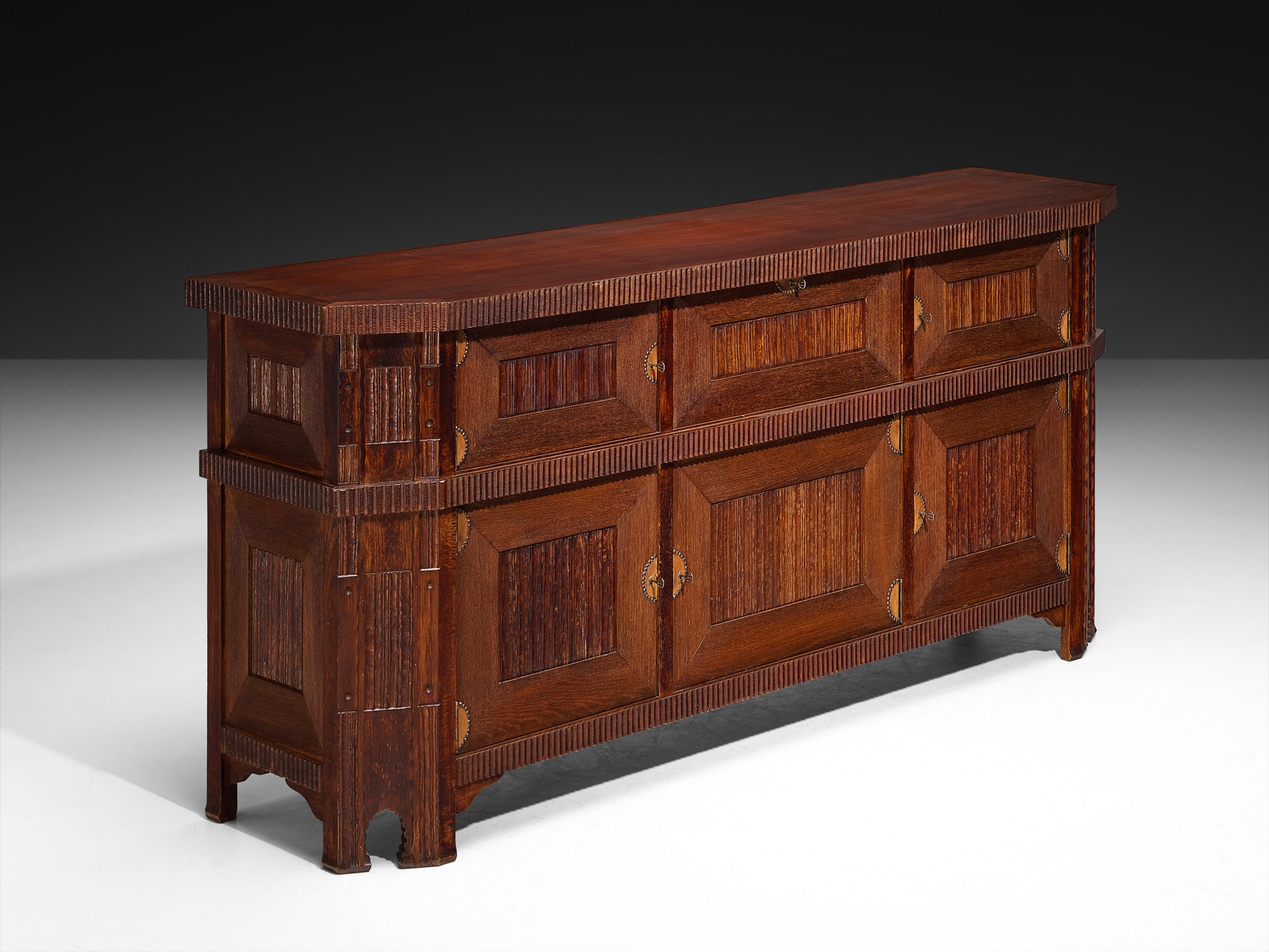 Ernesto Valabrega for Vittorio Valabrega Sideboard in Oak
