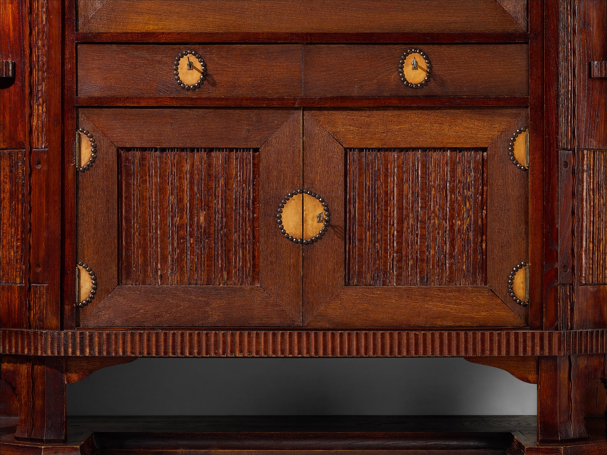 Ernesto Valabrega for Vittorio Valabrega Cabinet in Oak Case pieces and storage cabinets Morentz